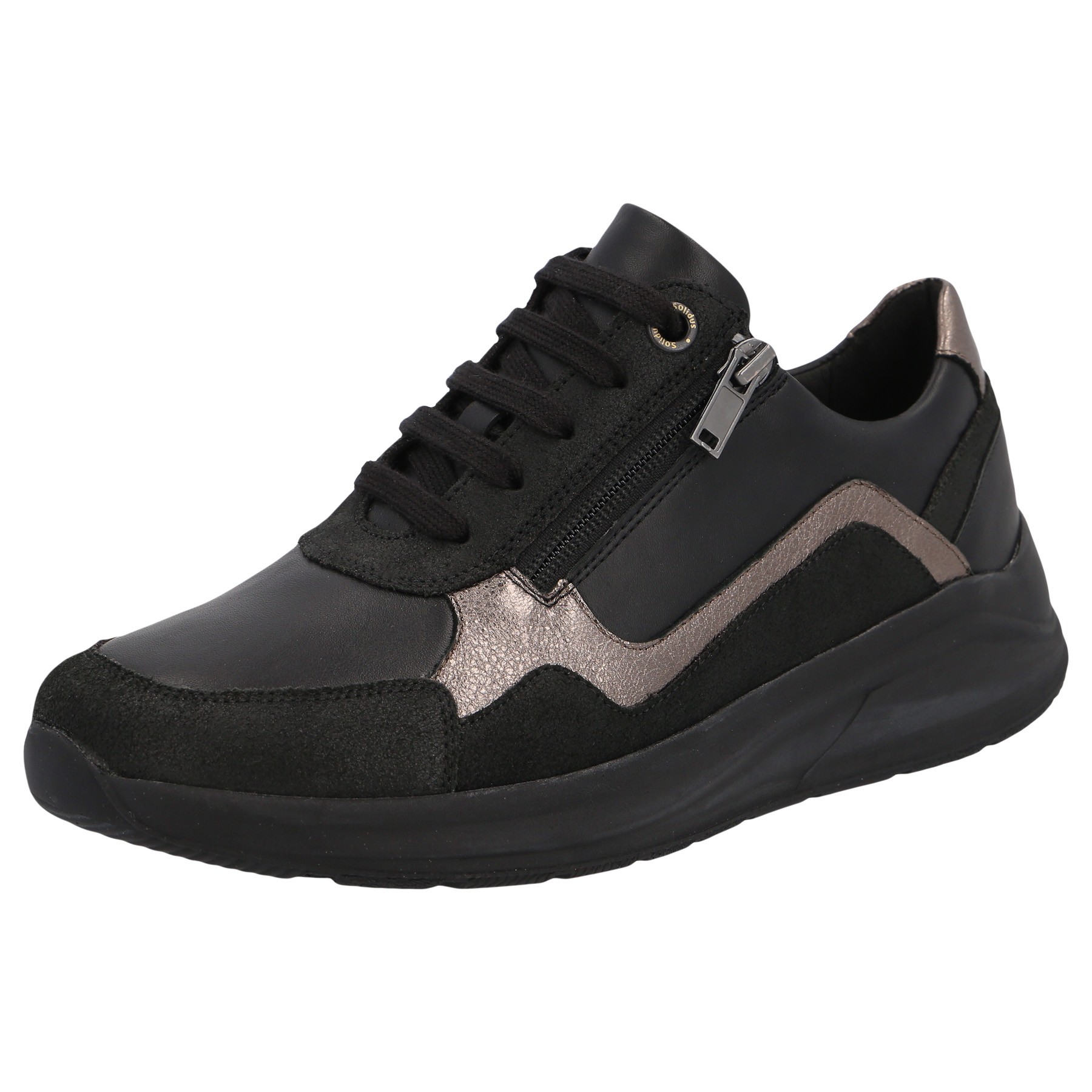 schwarze halbschuh 3-4 ansicht