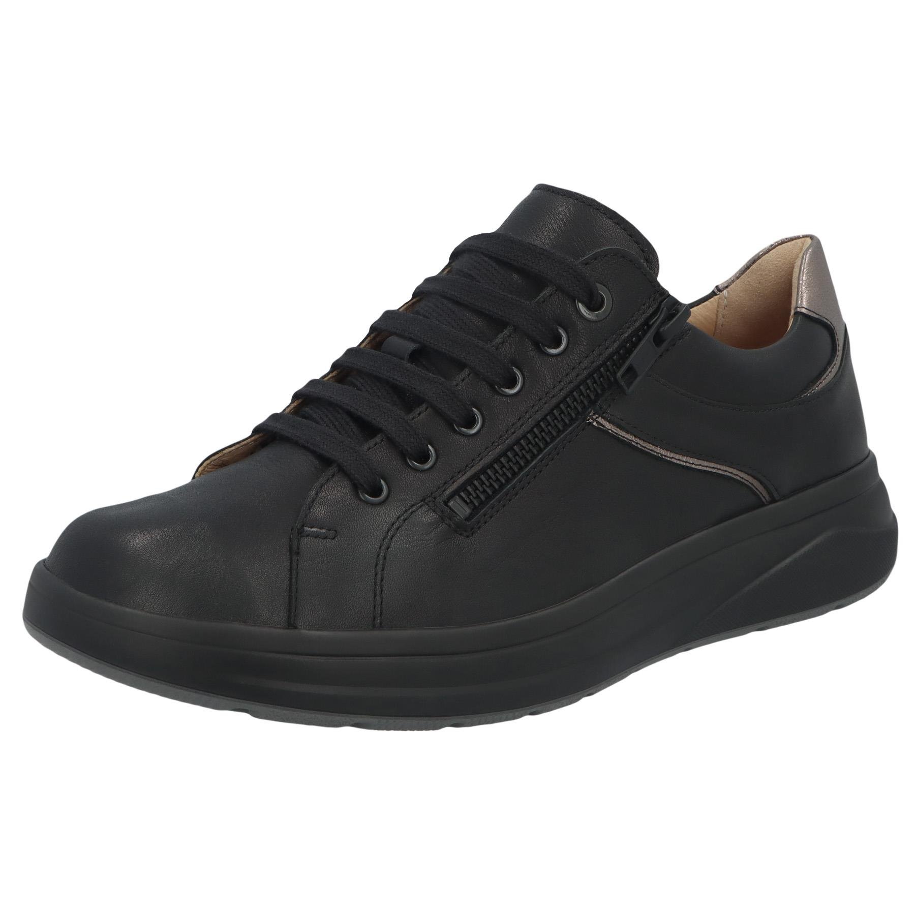 schwarze halbschuh 3-4 ansicht