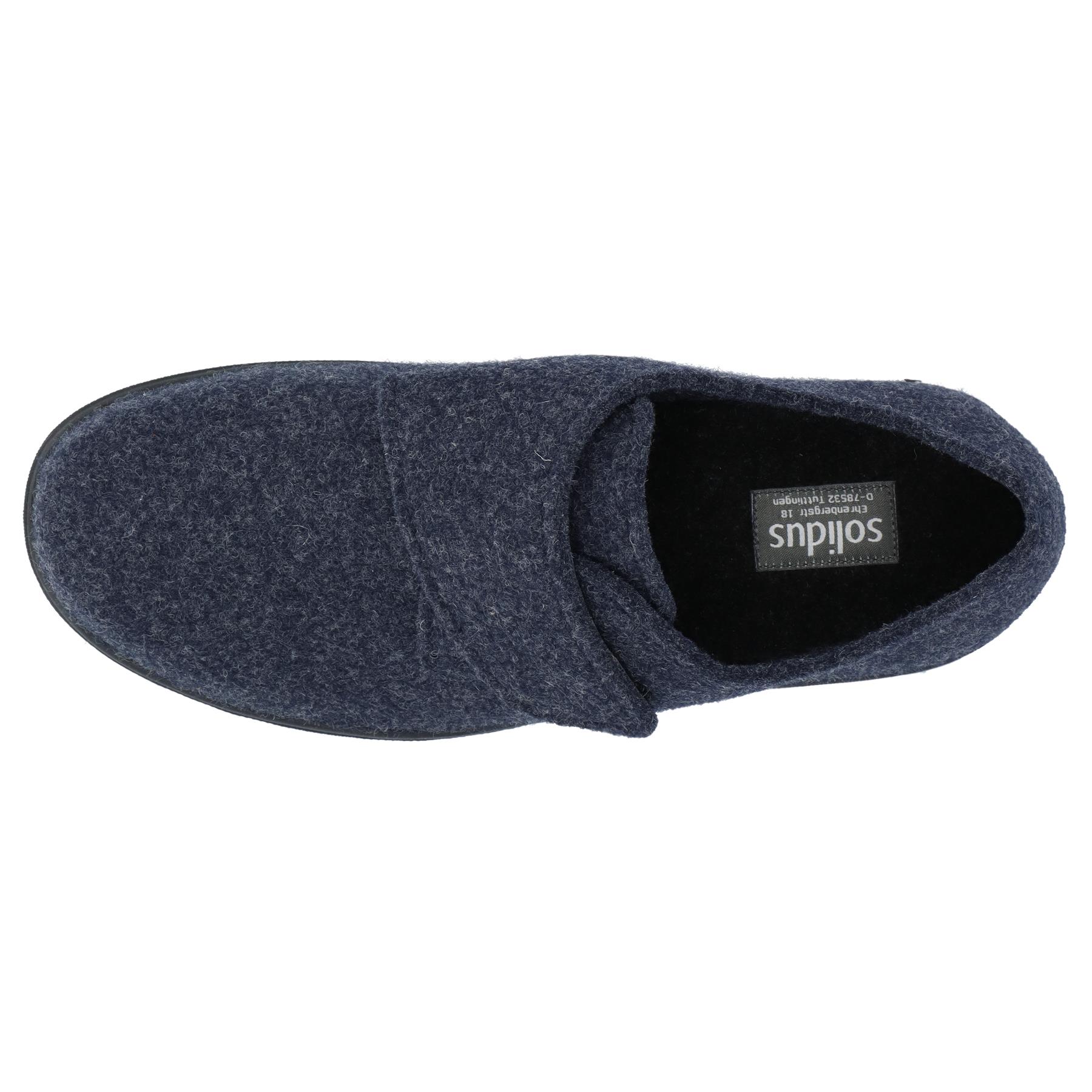 blaue hausschuhe draufsicht