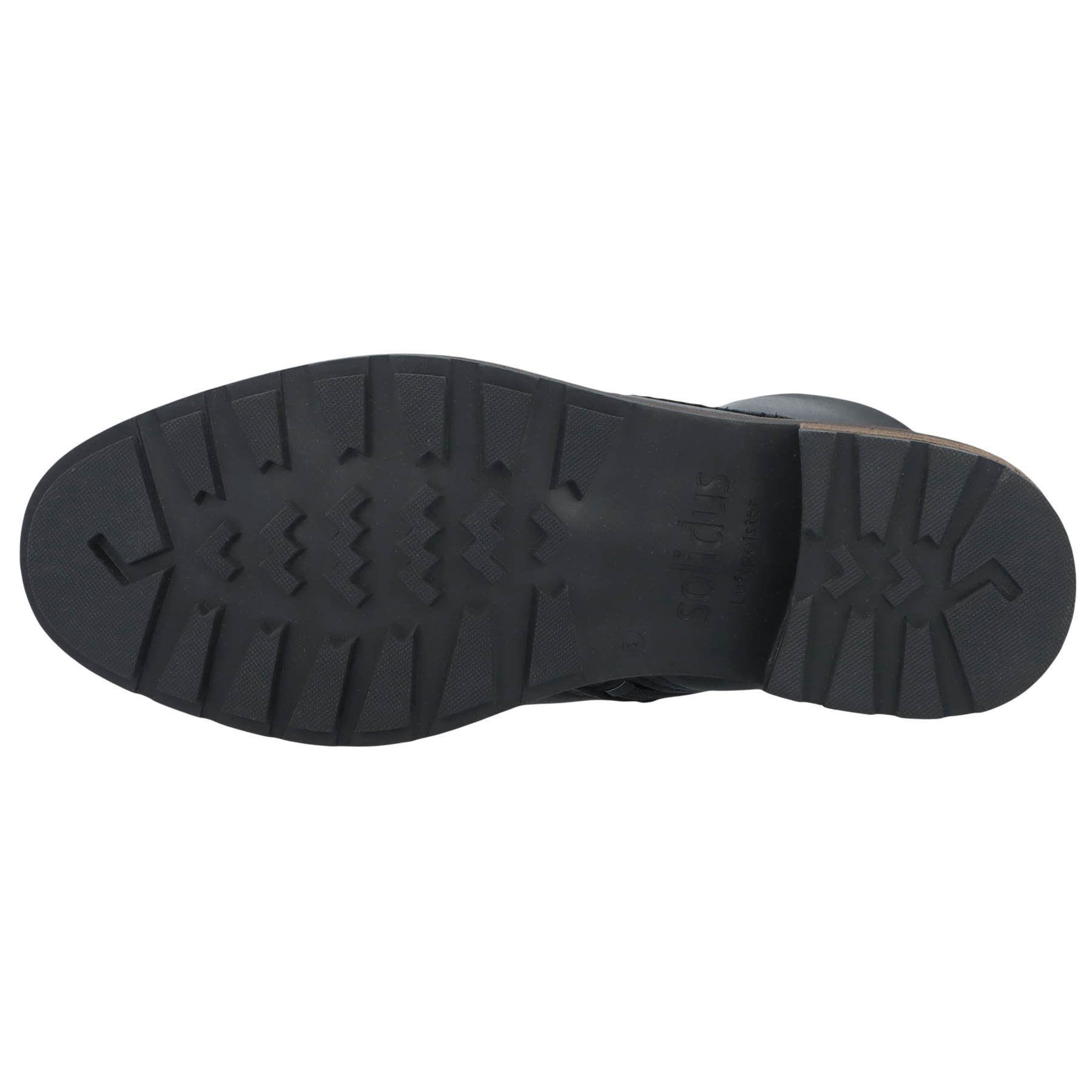 schwarze stiefel sohlenansicht