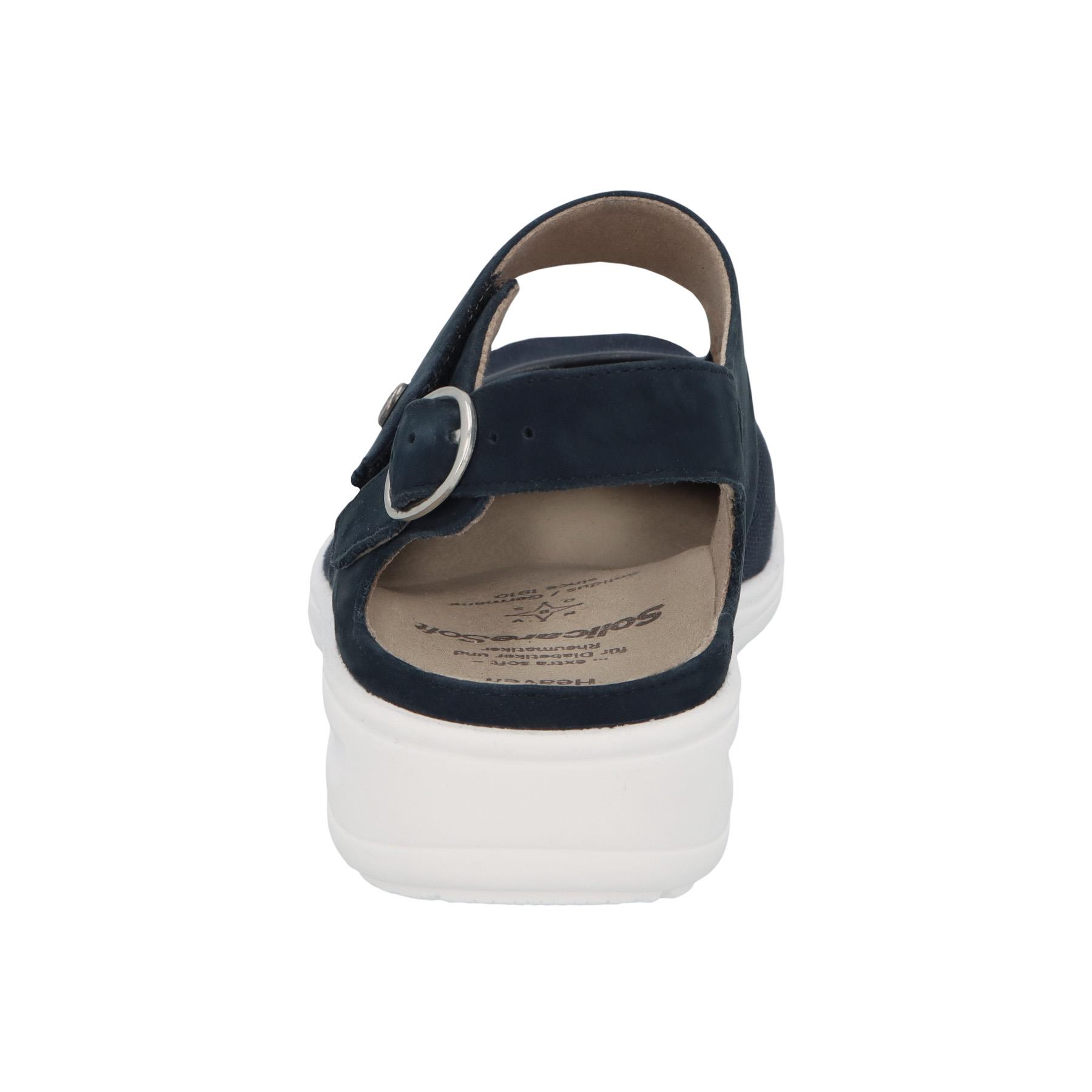 blaue halbschuh hinteransicht