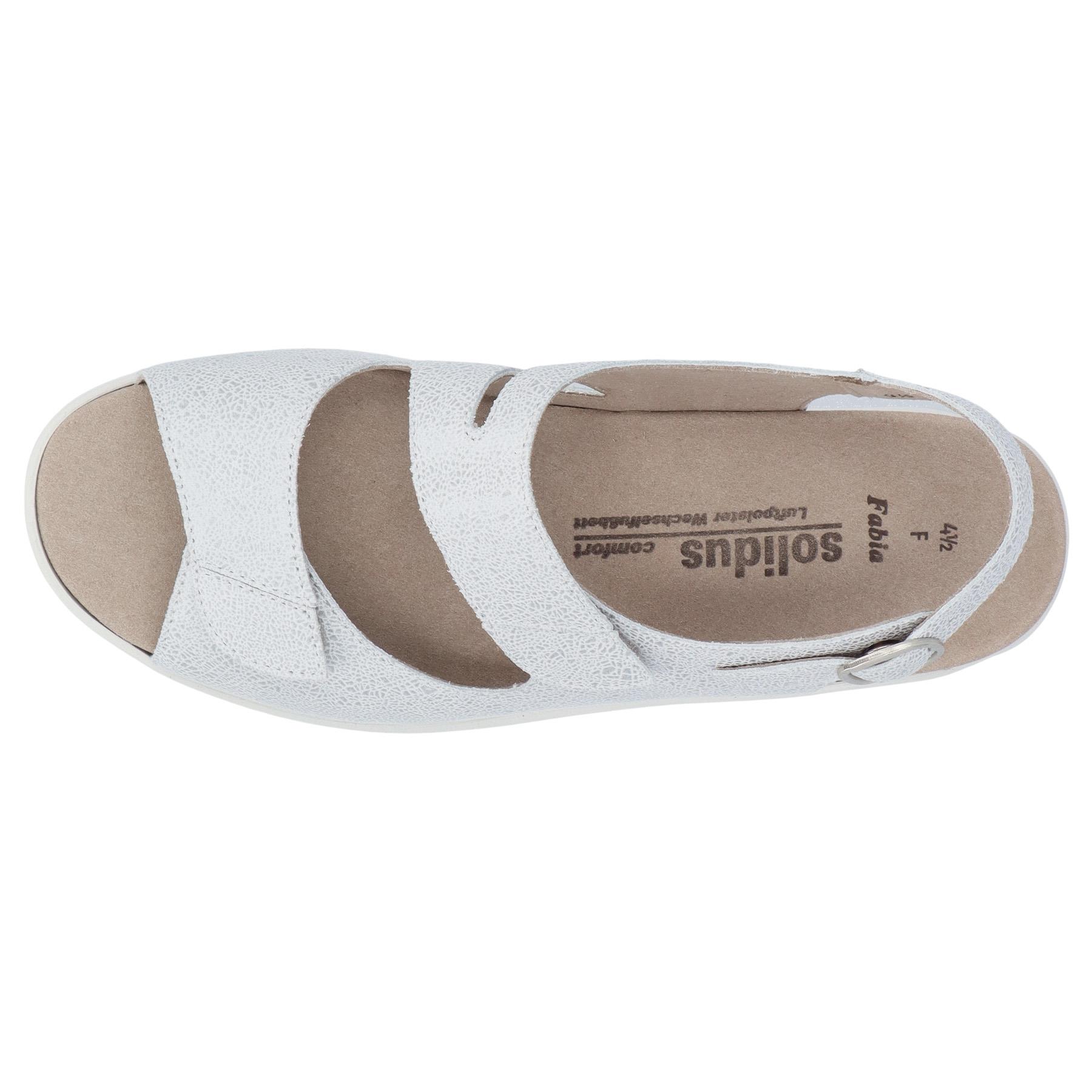 weiße sandale draufsicht