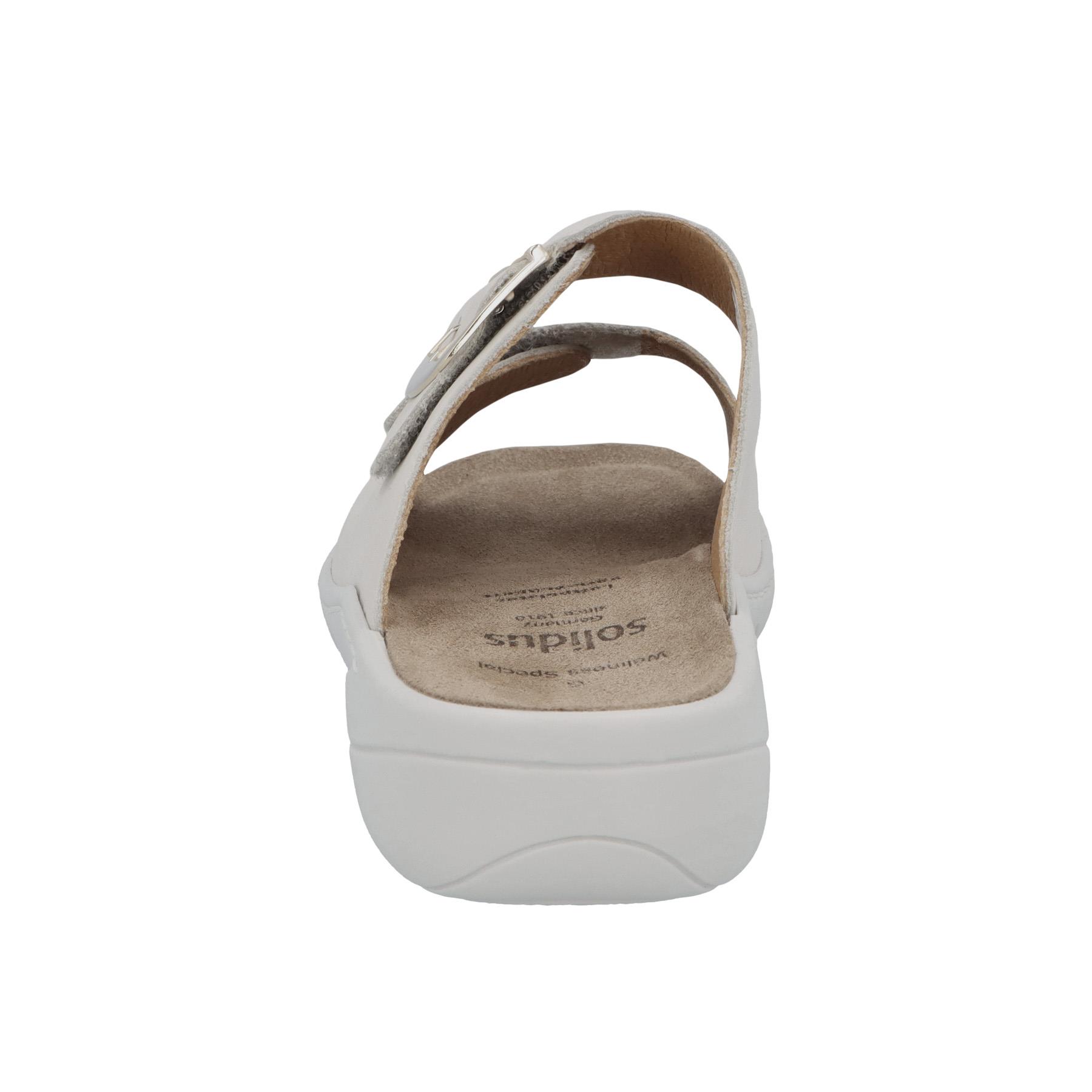 graue pantolette hinteransicht