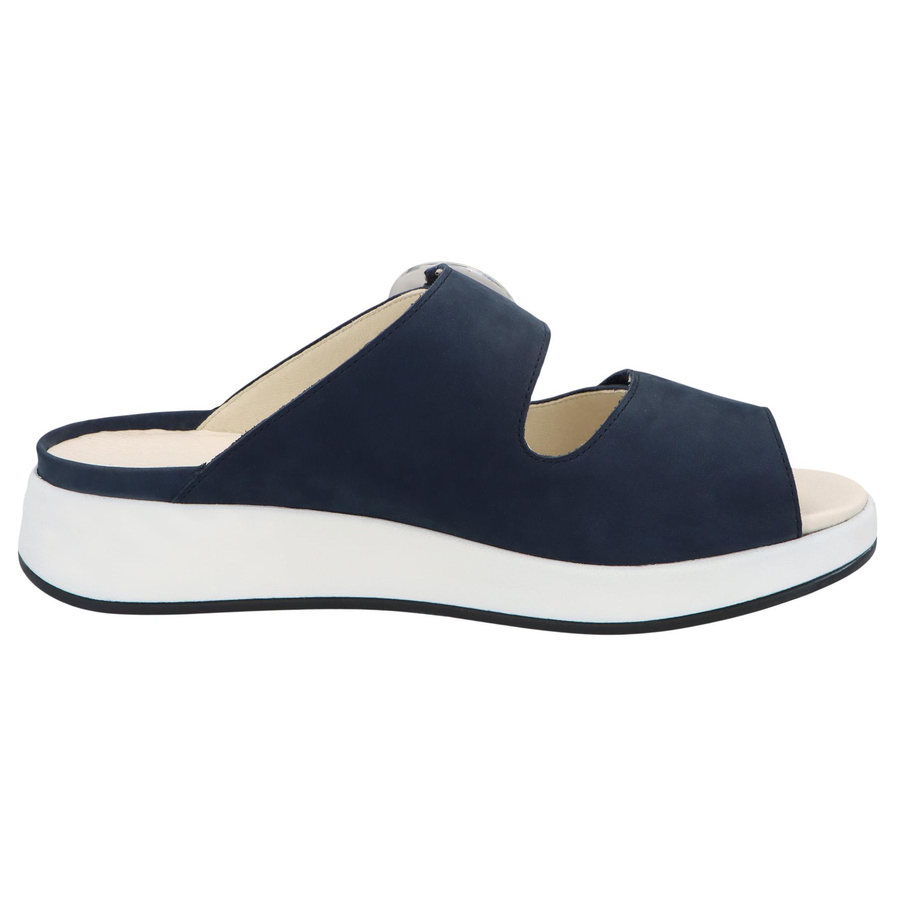 blaue pantolette seitenansicht rechts