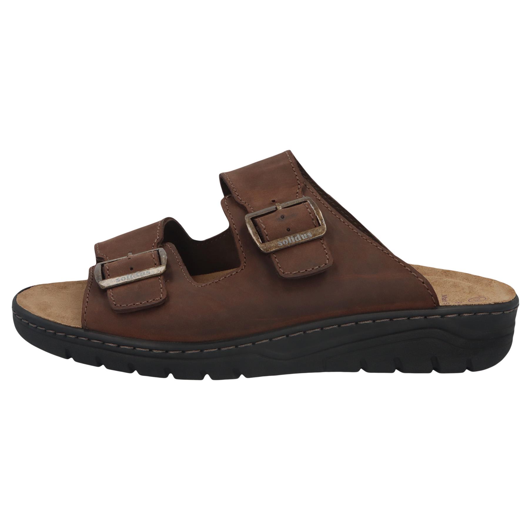braune sandale seitenansicht links