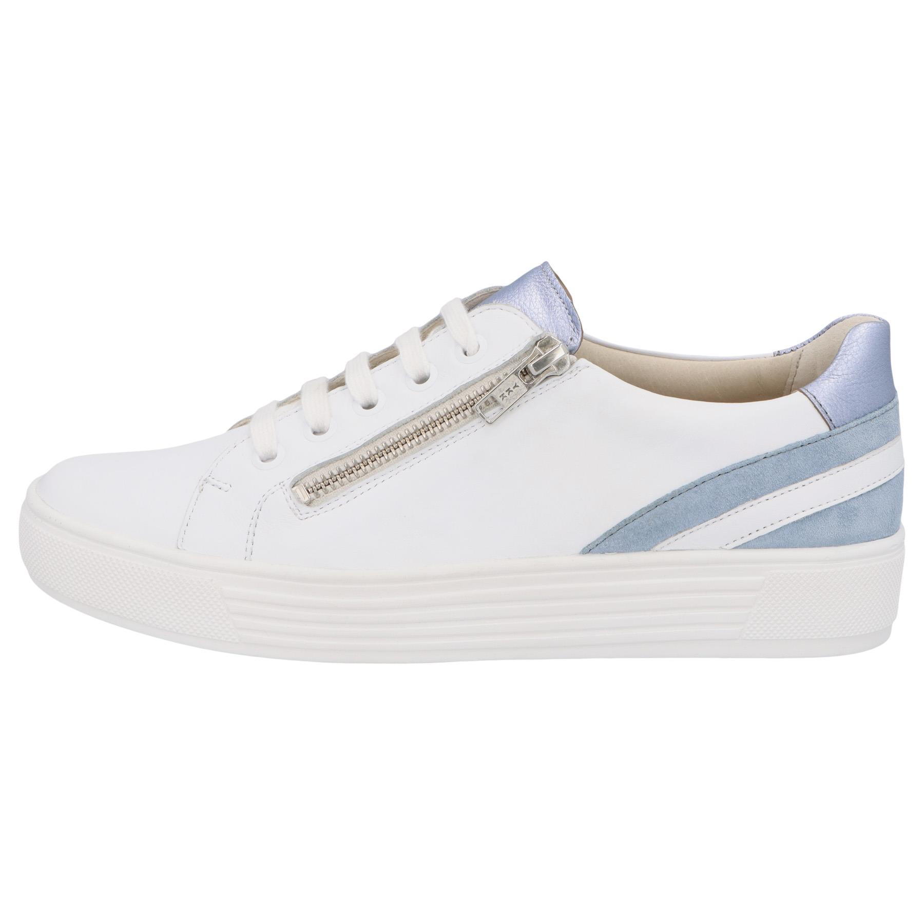 weiße halbschuh seitenansicht links