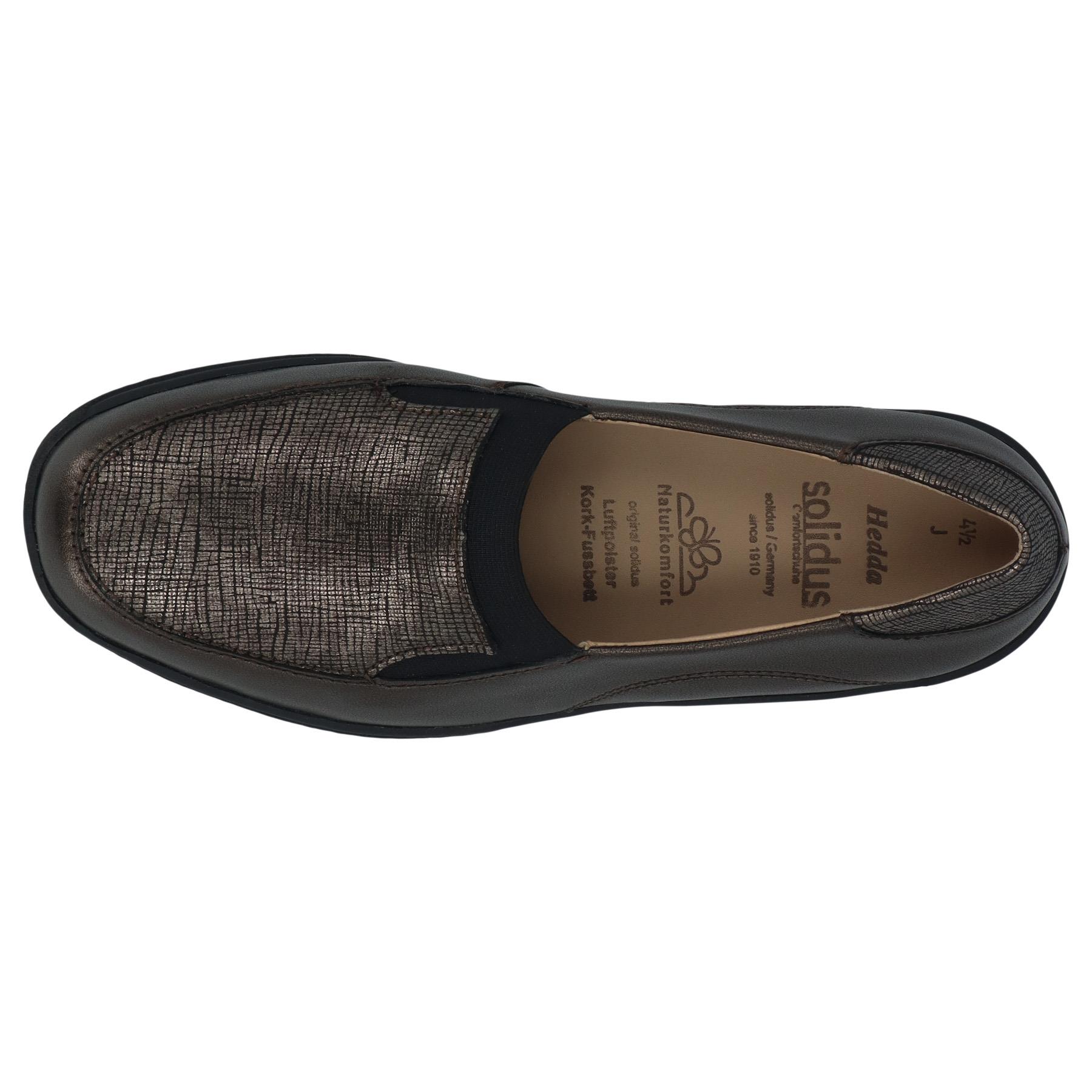 graue slipper draufsicht