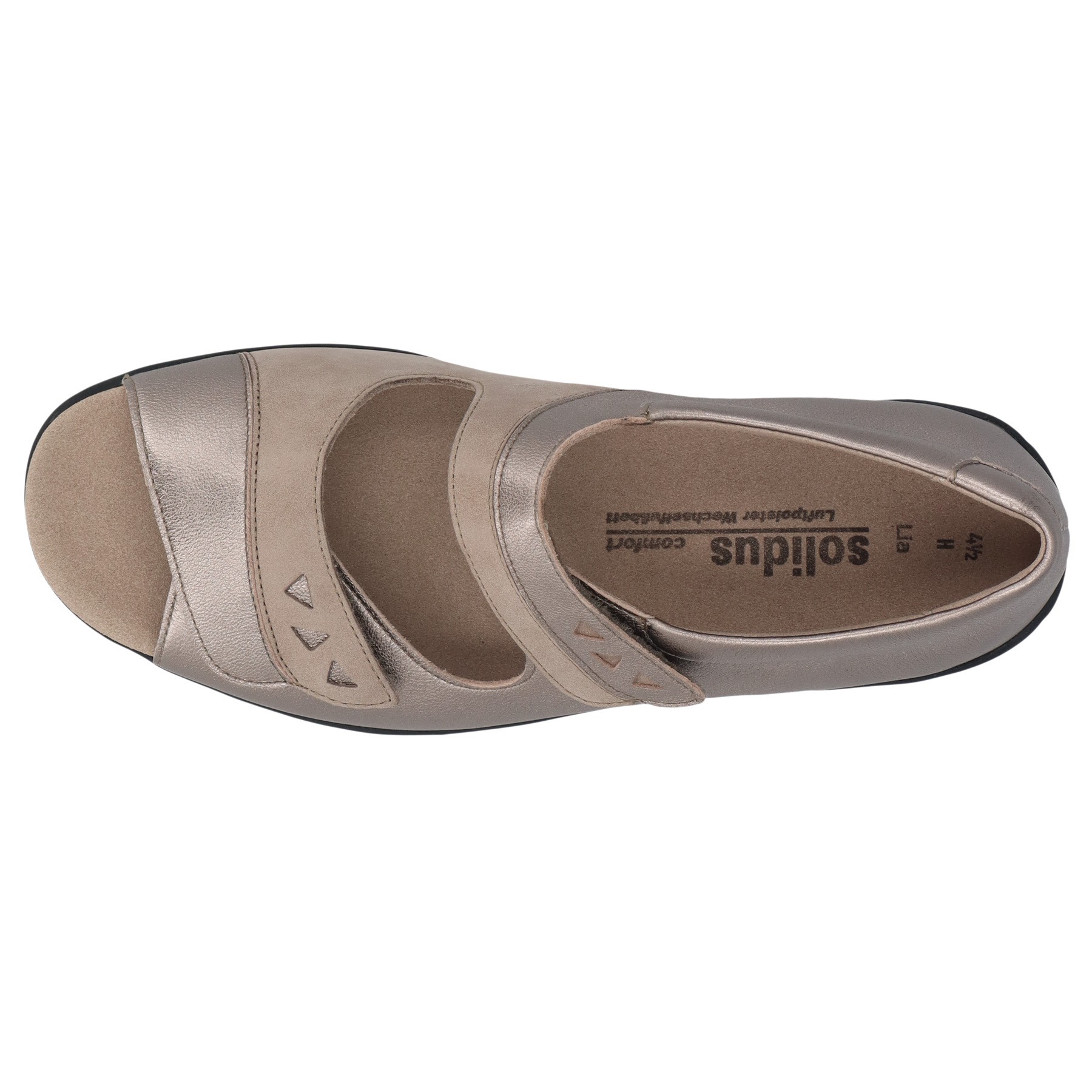 graue sandale draufsicht