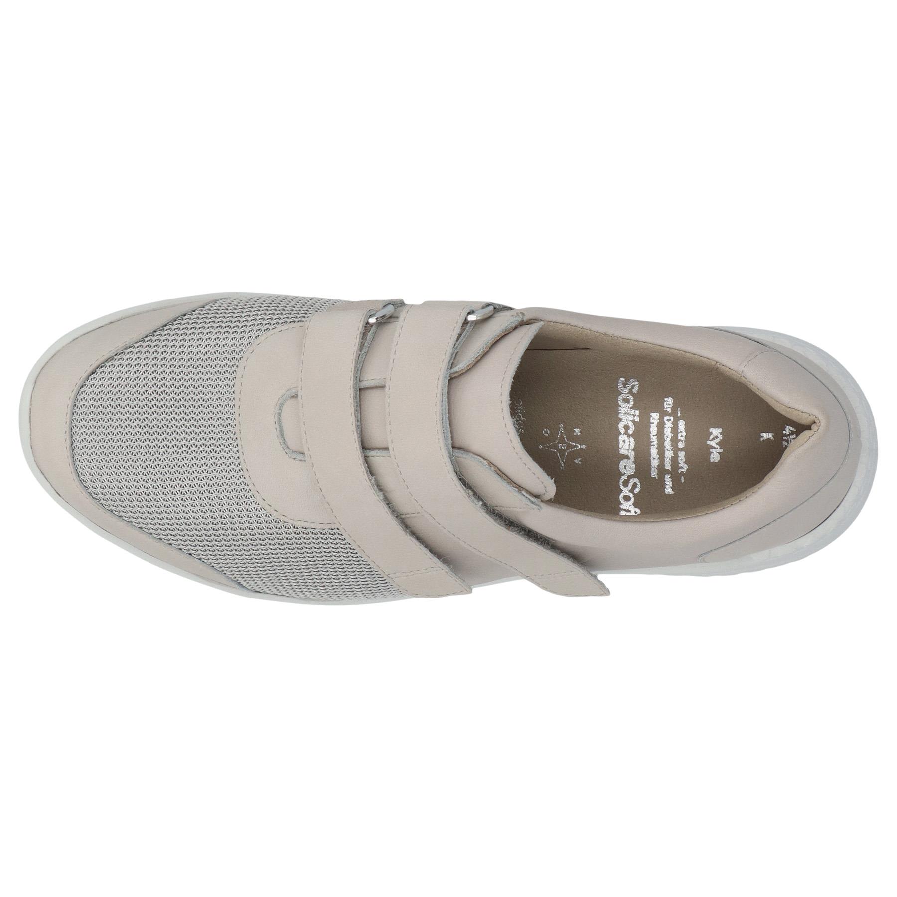 graue slipper draufsicht