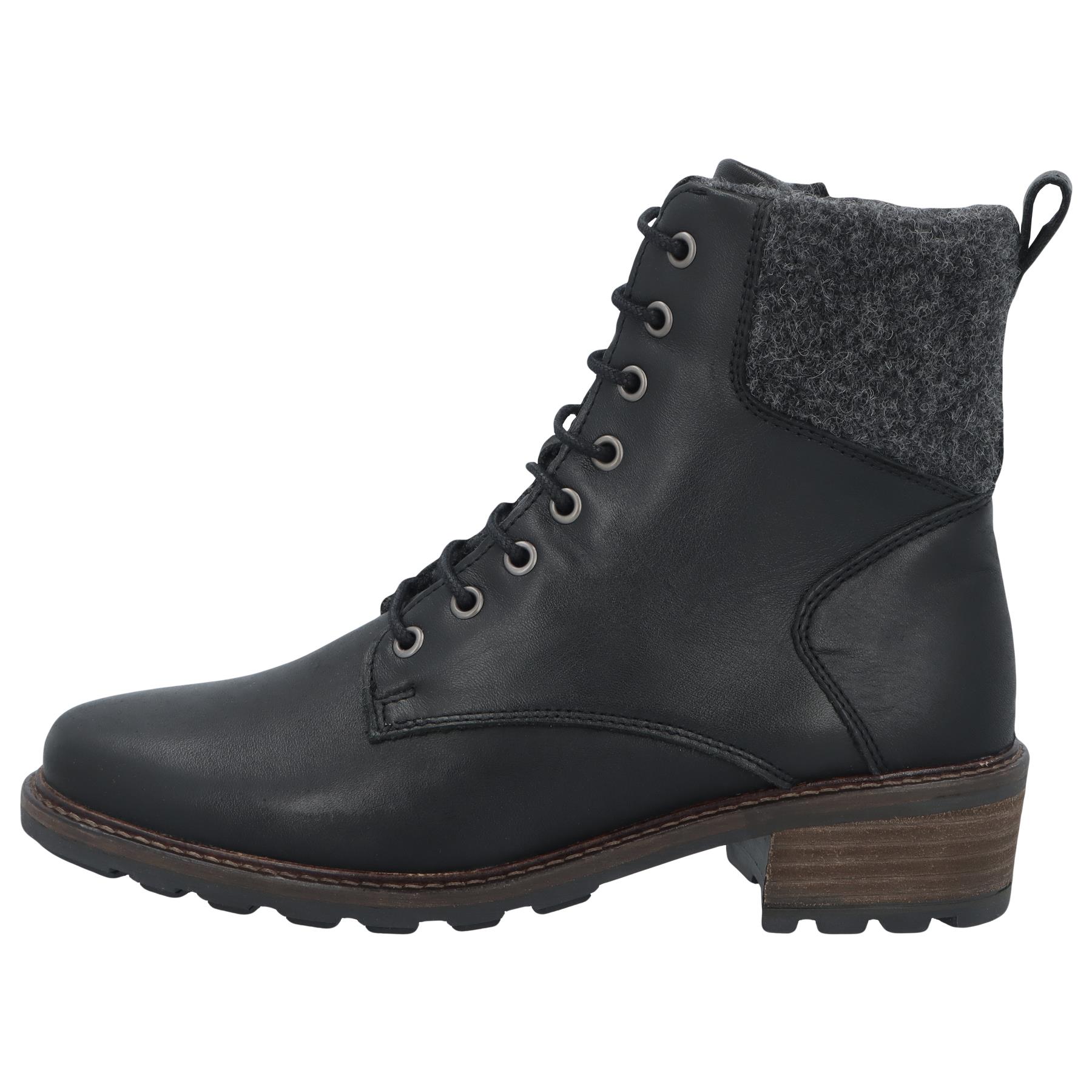 schwarze stiefel seitenansicht links