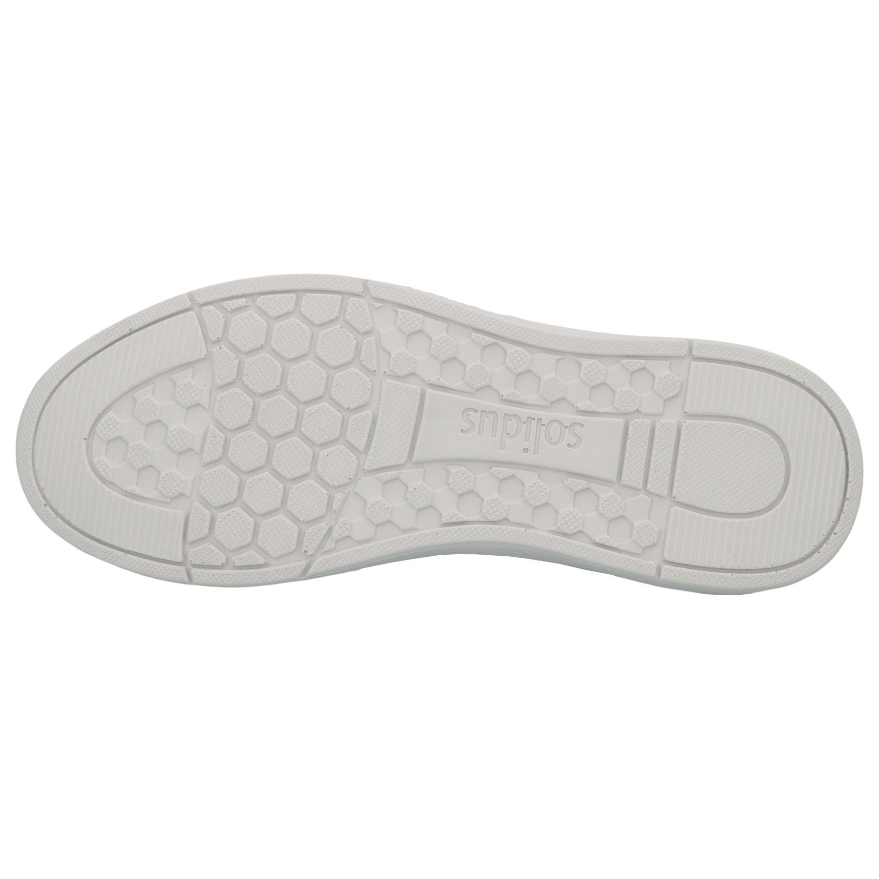 rote halbschuh sohlenansicht