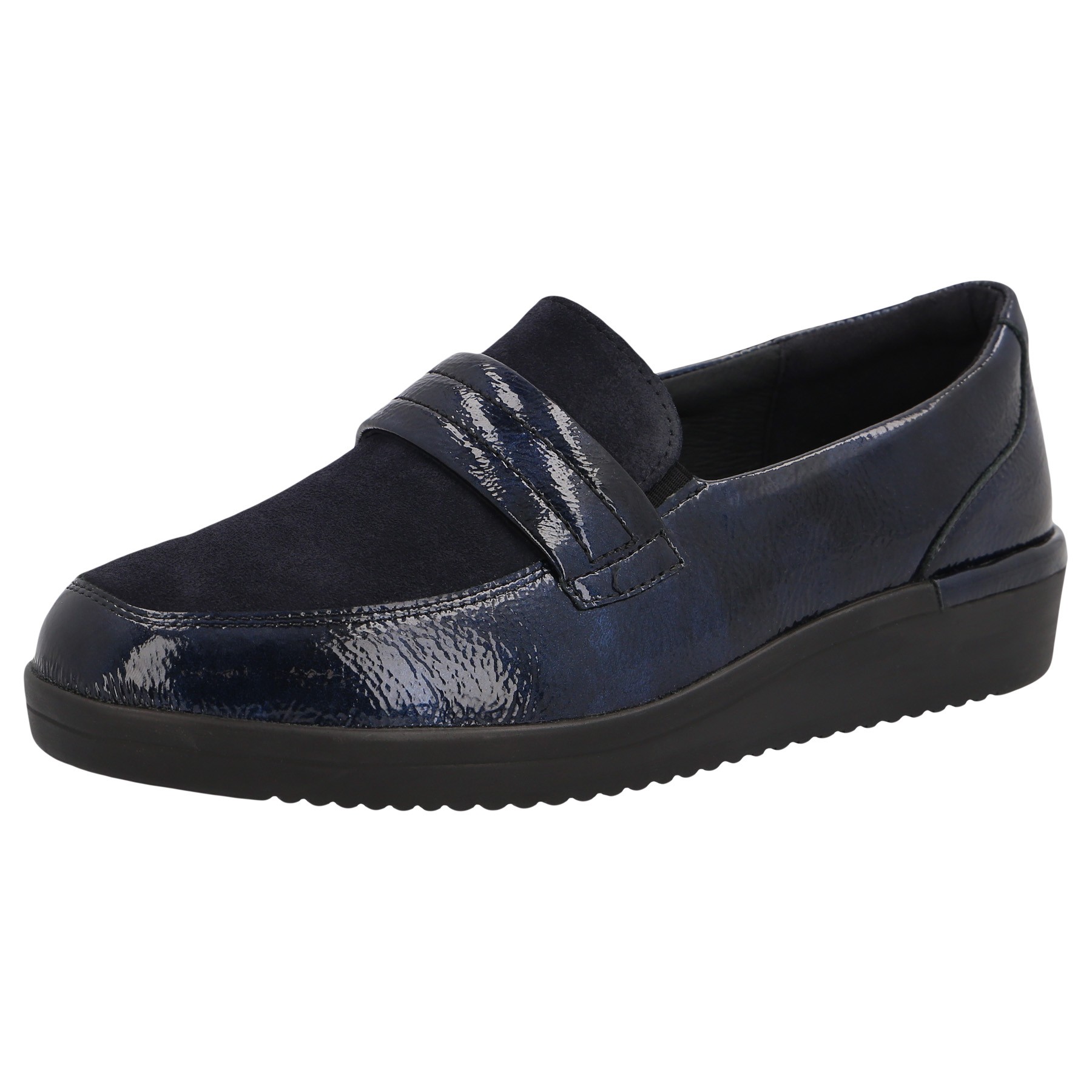 blaue slipper 3-4 ansicht