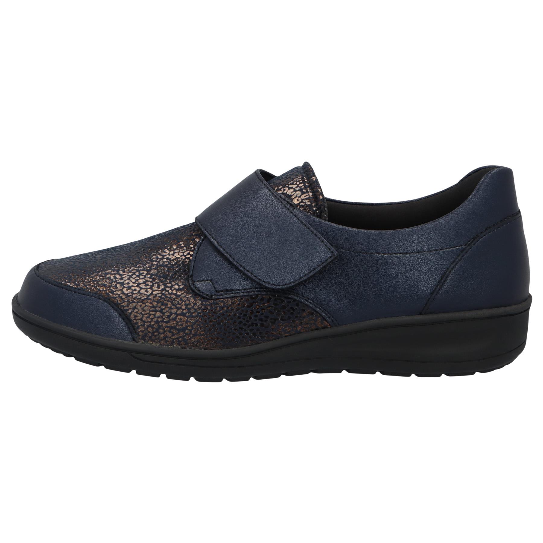 blaue slipper seitenansicht links