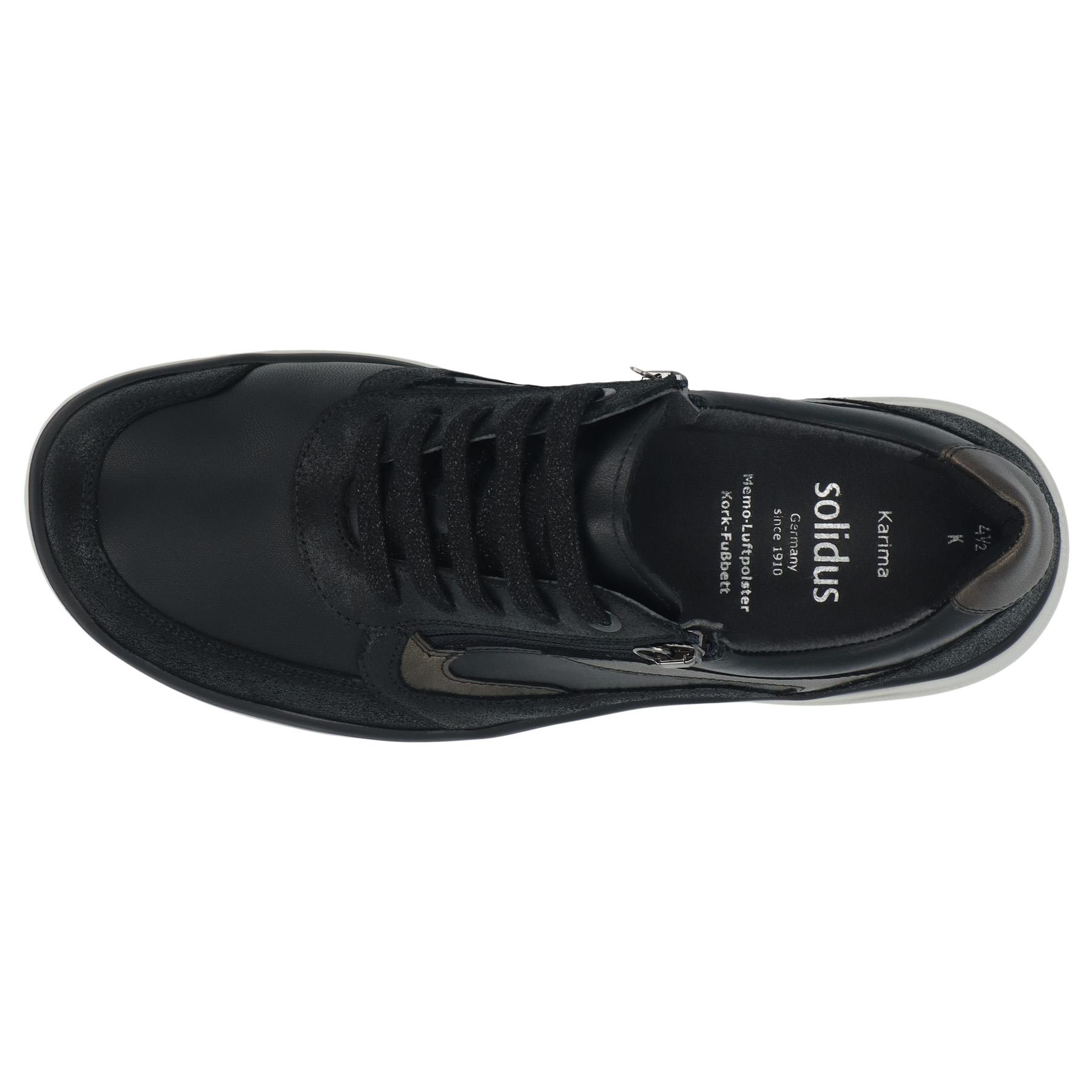 schwarze halbschuh draufsicht