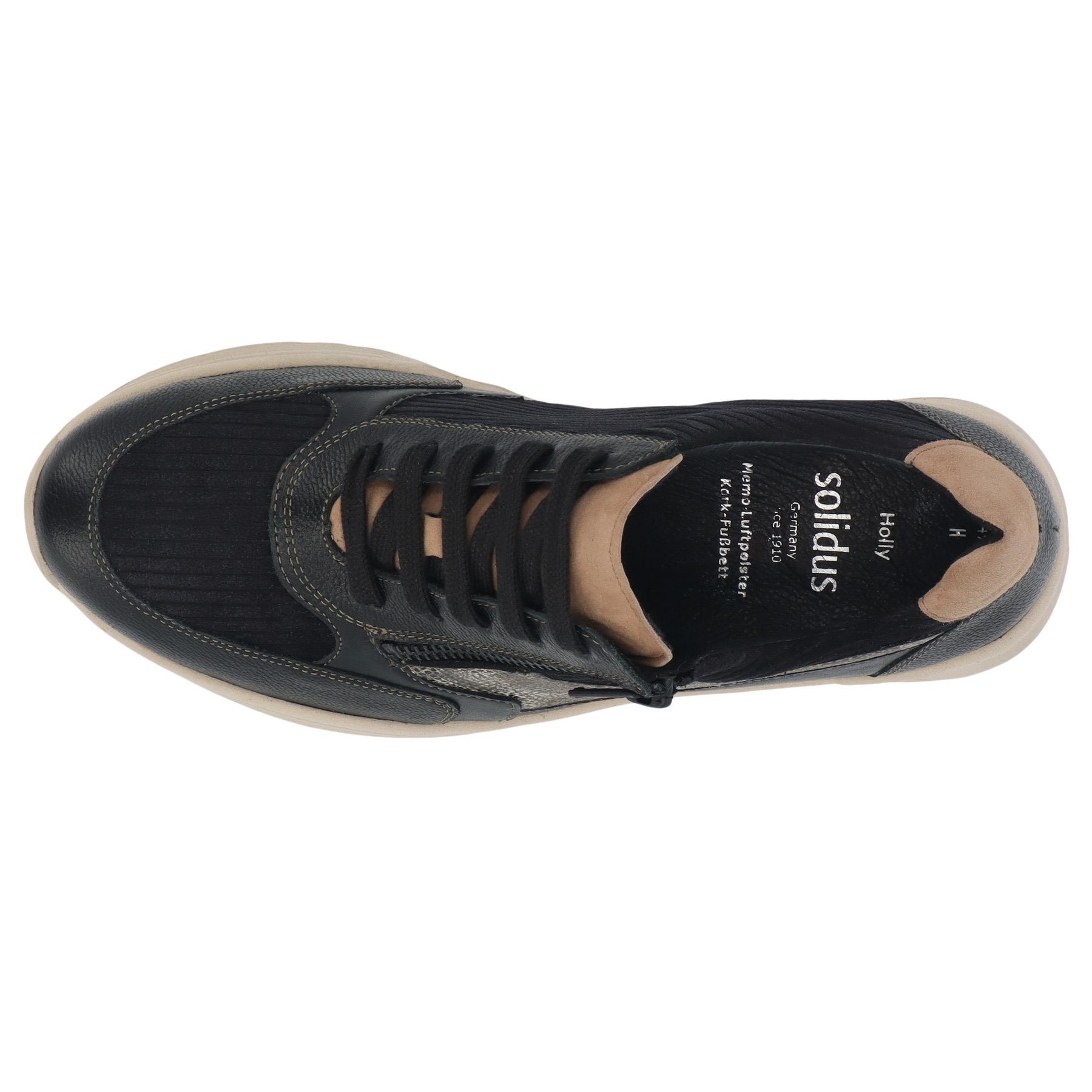 schwarze halbschuh draufsicht