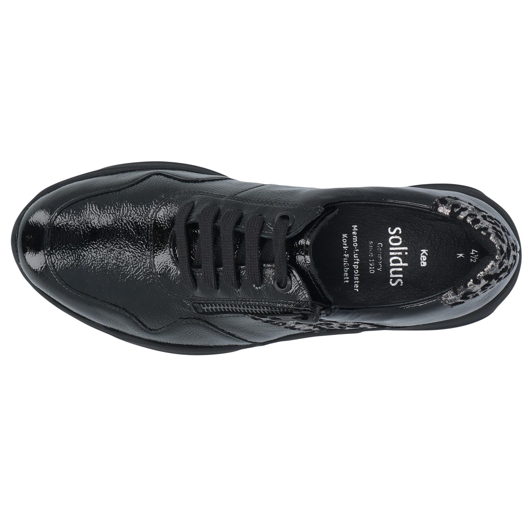 schwarze halbschuh draufsicht