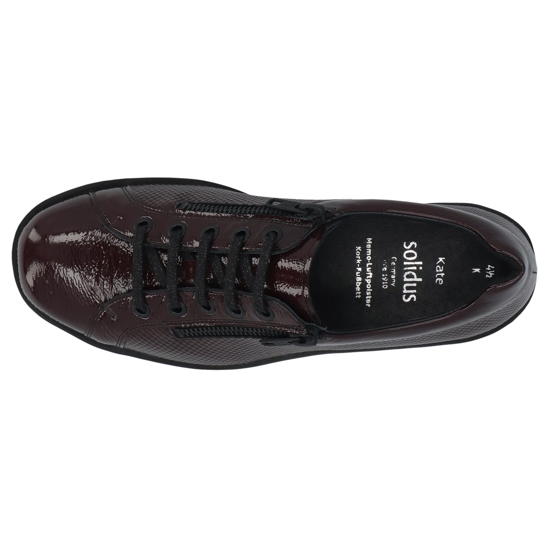 rote halbschuh draufsicht