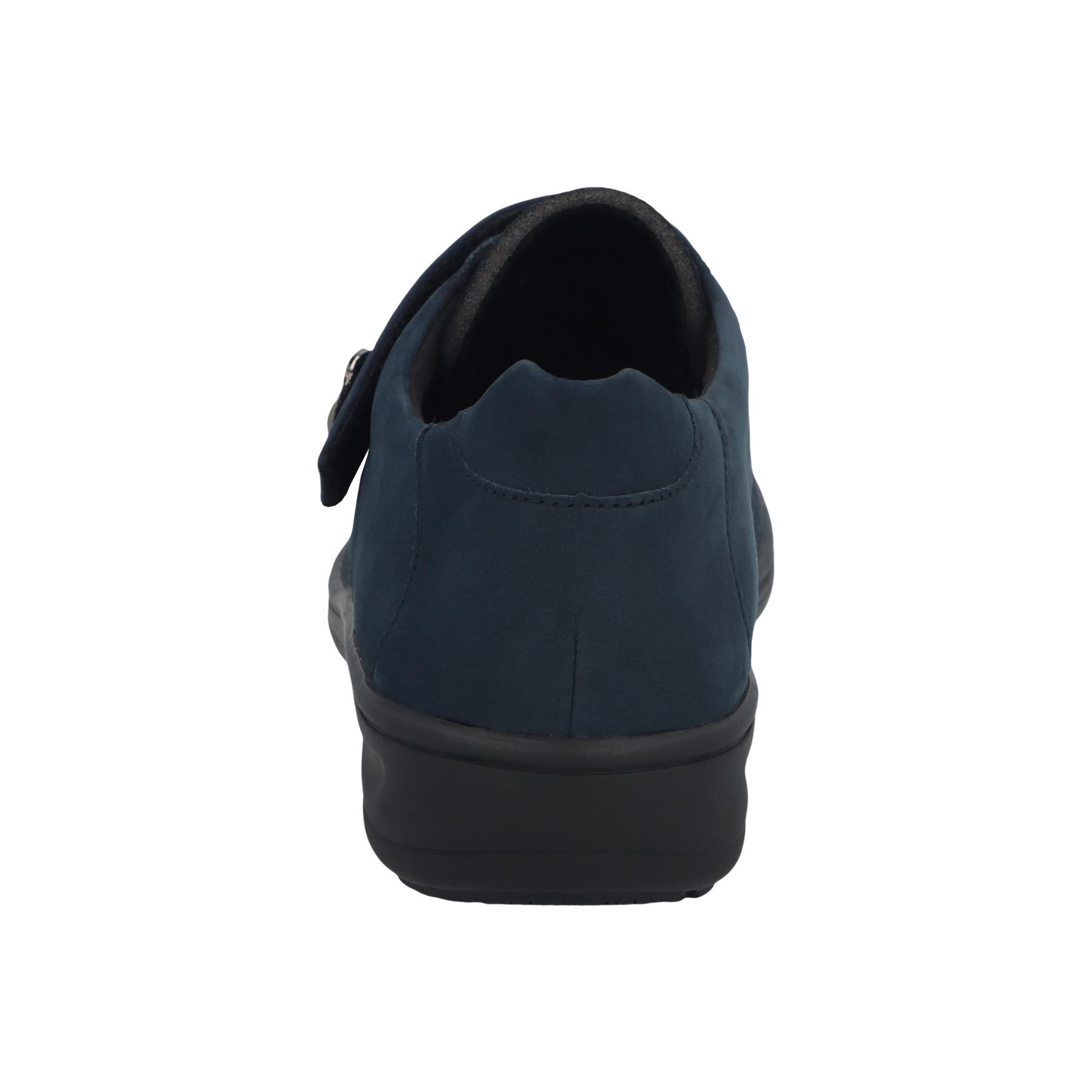 blaue slipper hinteransicht