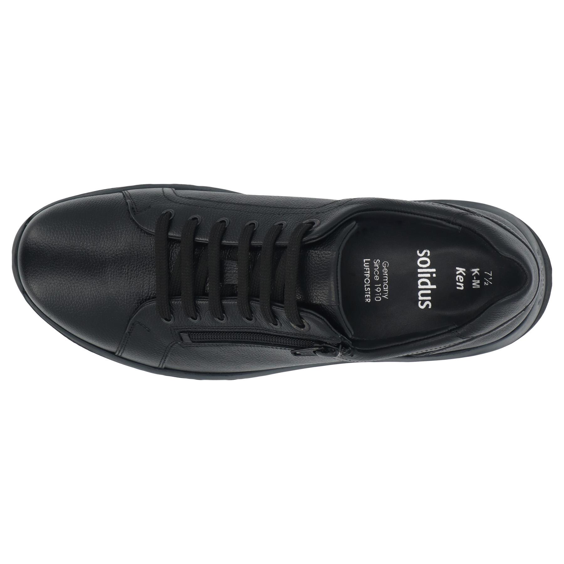 schwarze halbschuh draufsicht