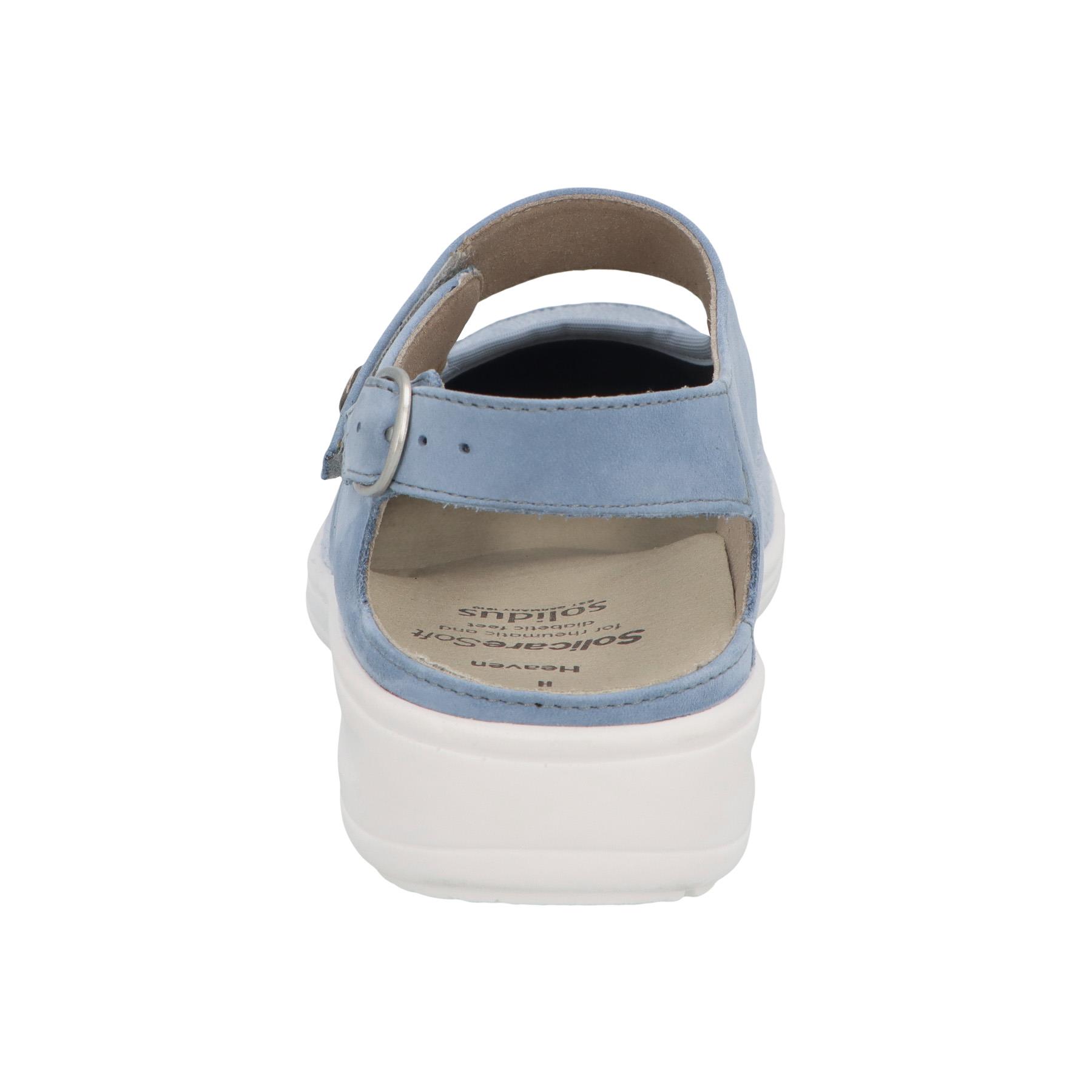 blaue halbschuh hinteransicht