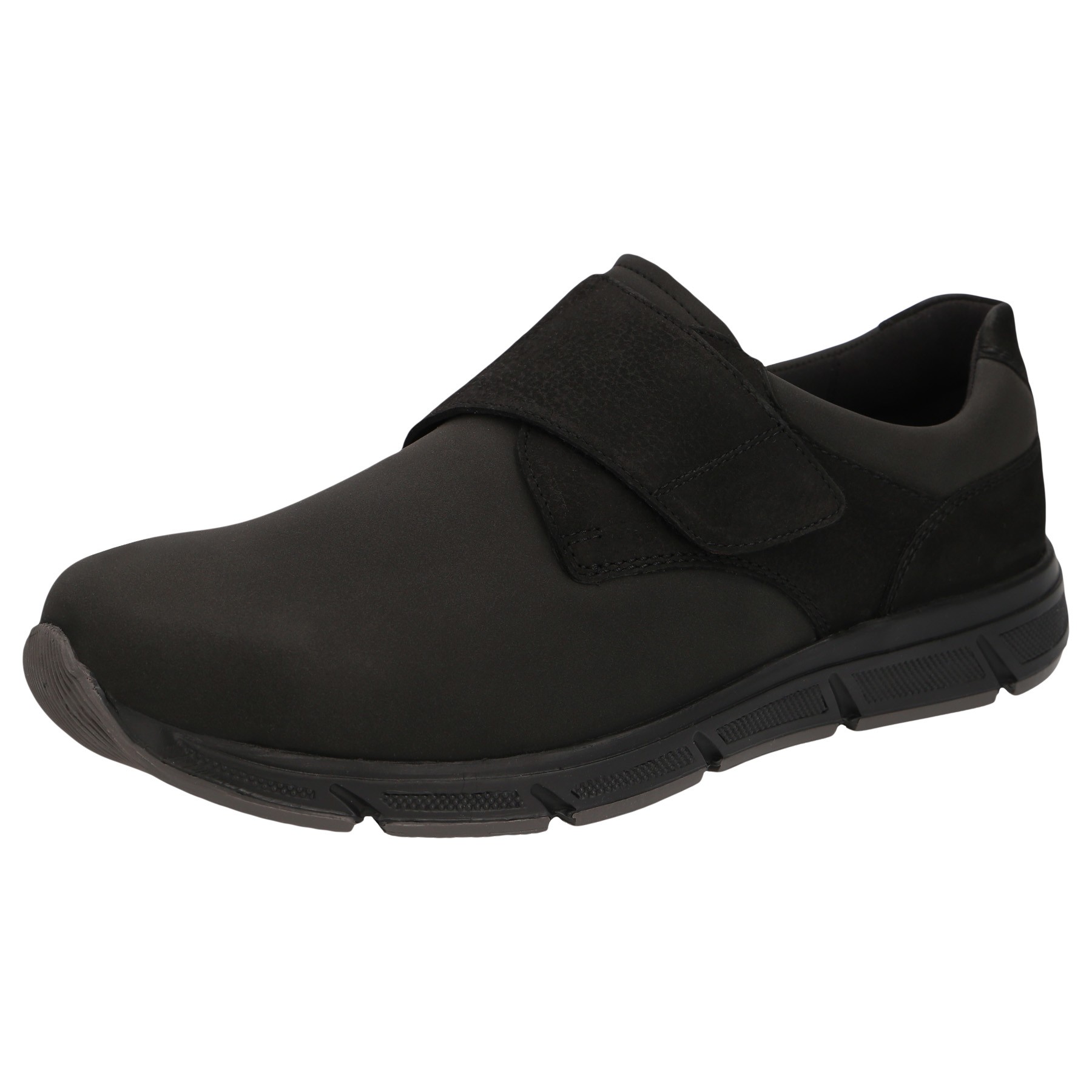 schwarze slipper 3-4 ansicht