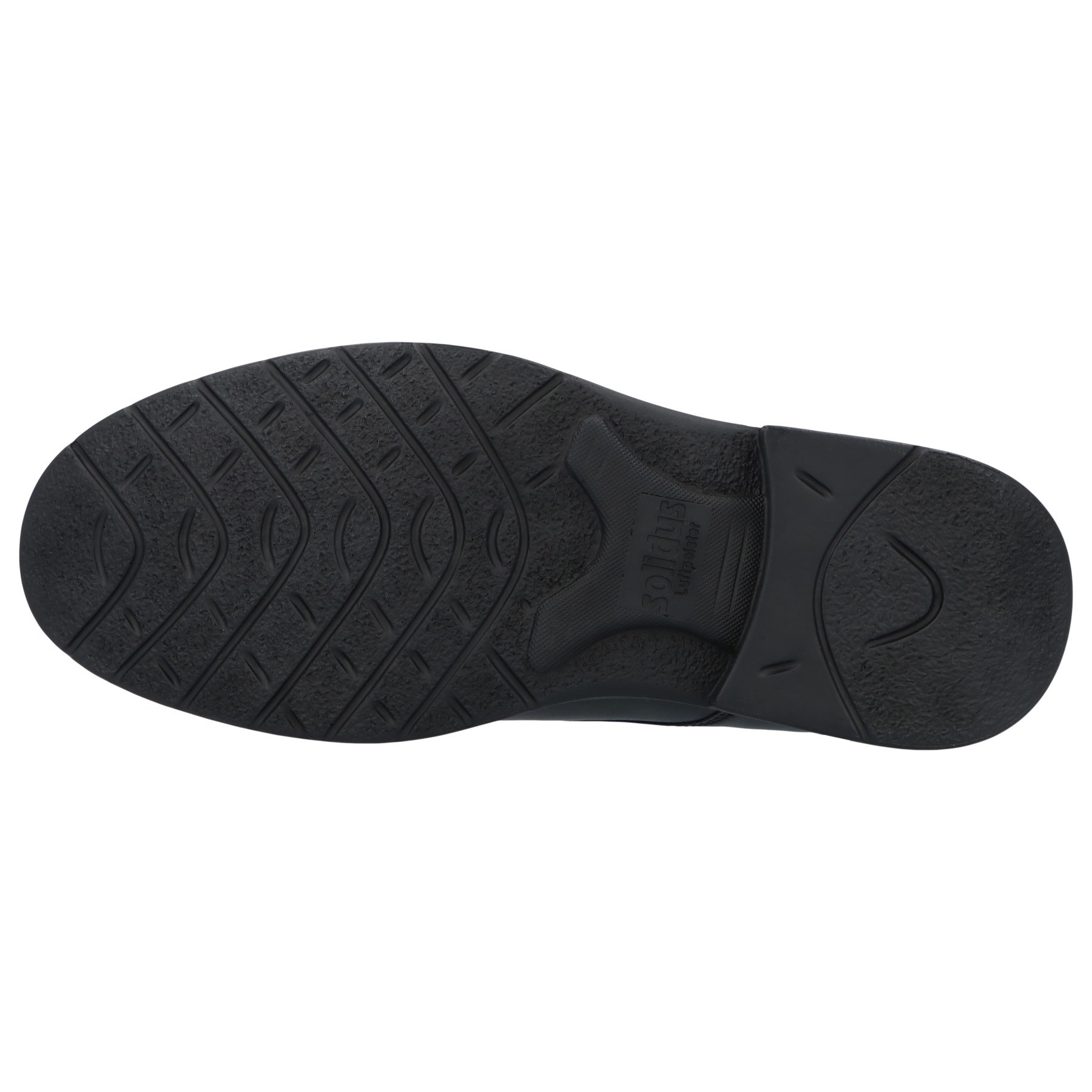 schwarze halbschuh sohlenansicht