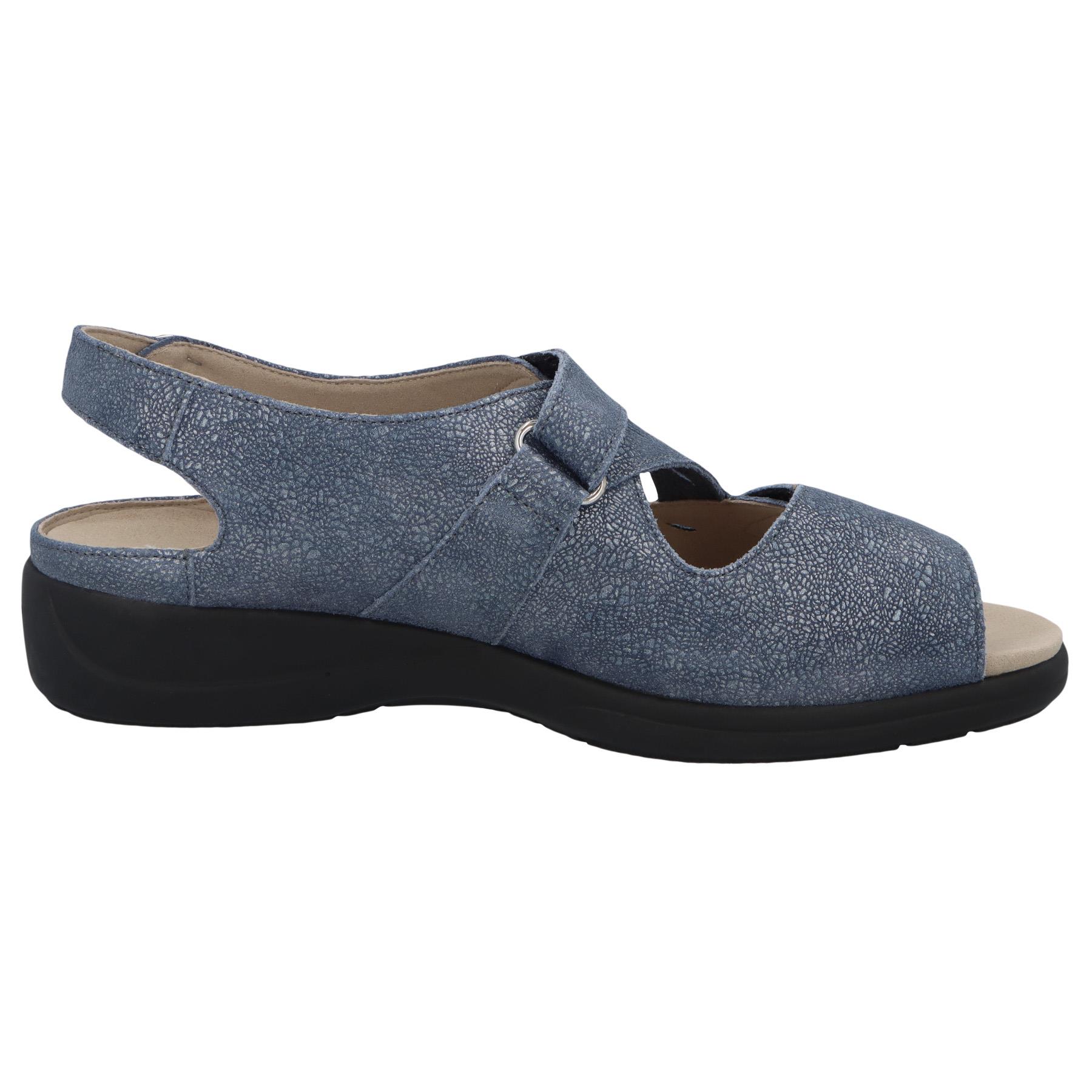 blaue sandale seitenansicht rechts