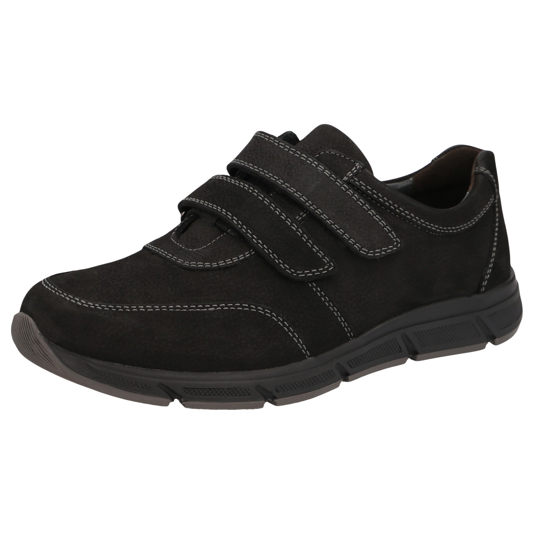 schwarze slipper 3-4 ansicht