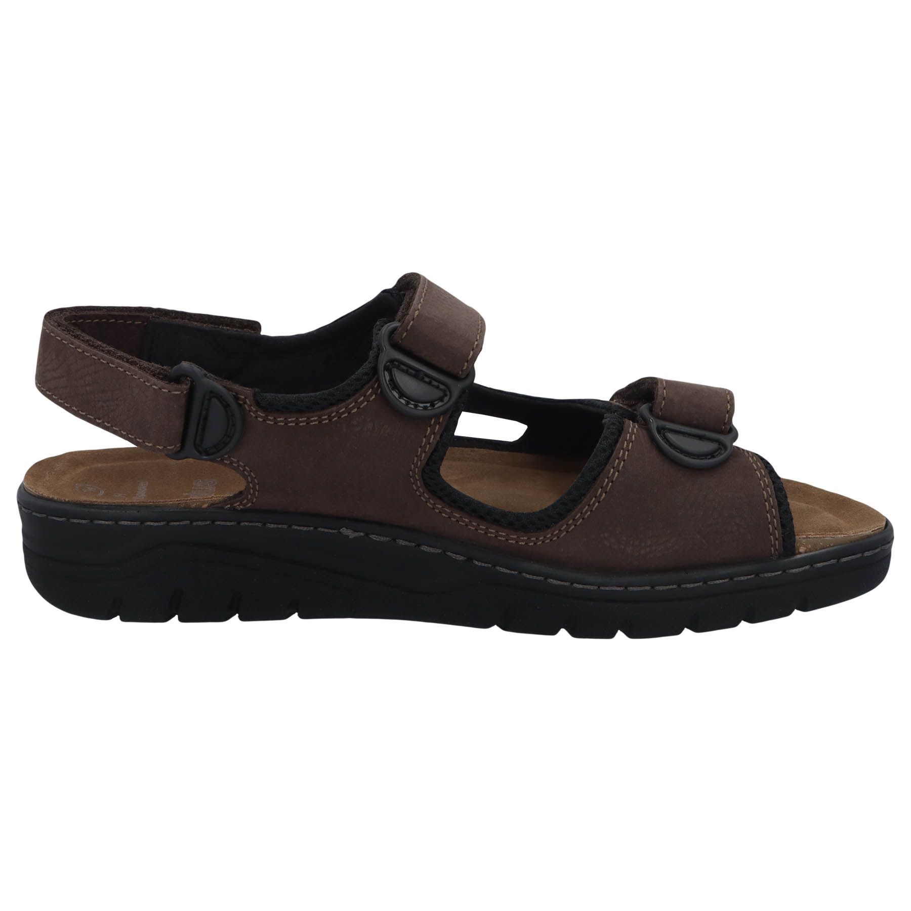 schwarze sandale seitenansicht rechts