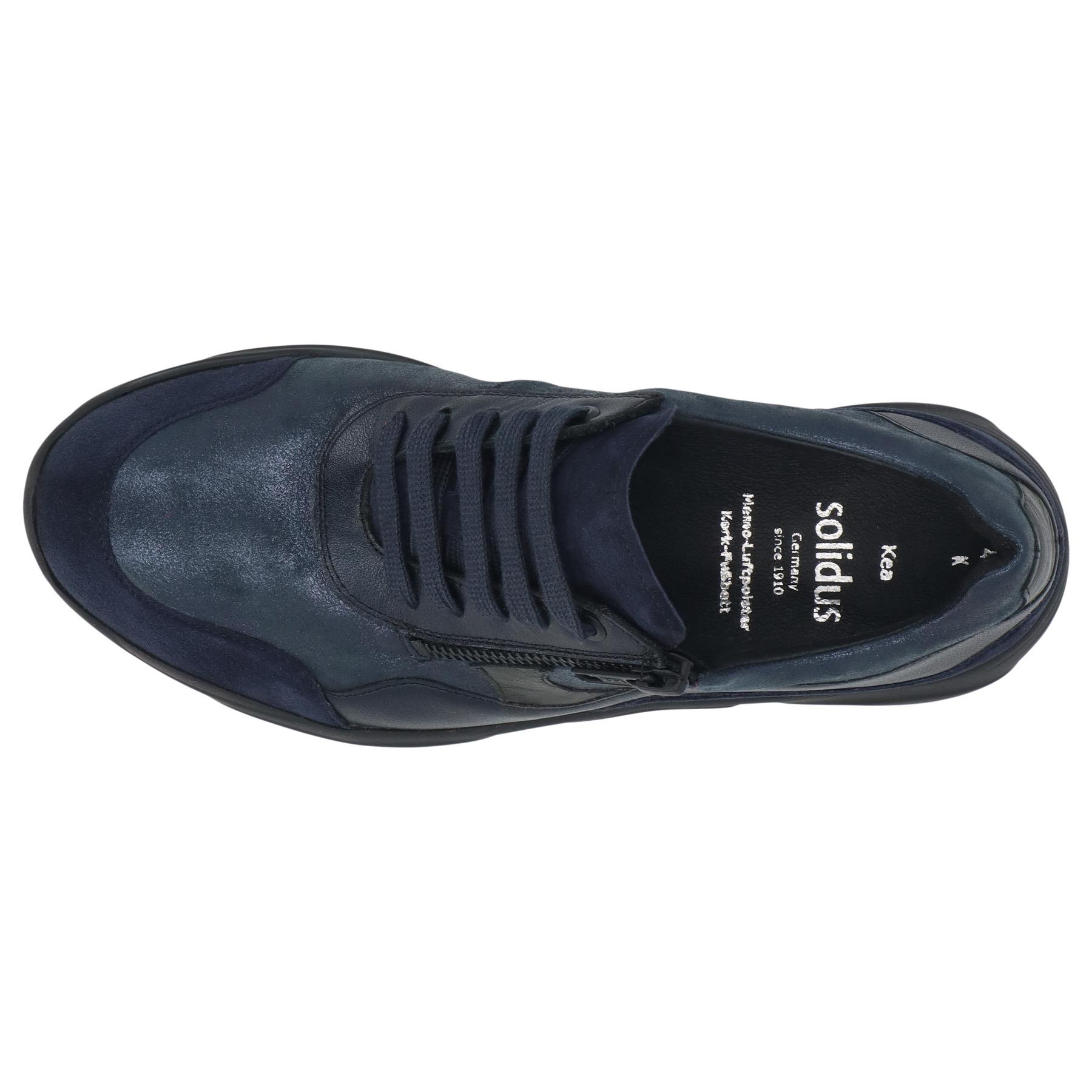 blaue halbschuh draufsicht