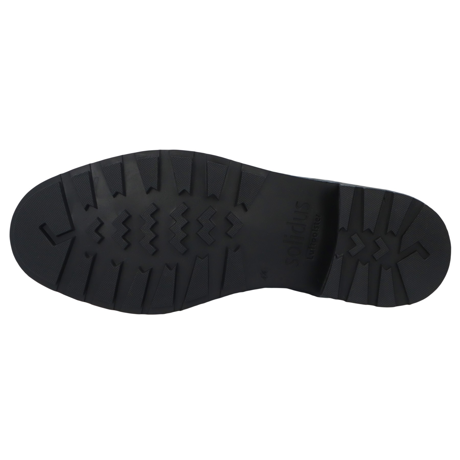 schwarze stiefel sohlenansicht