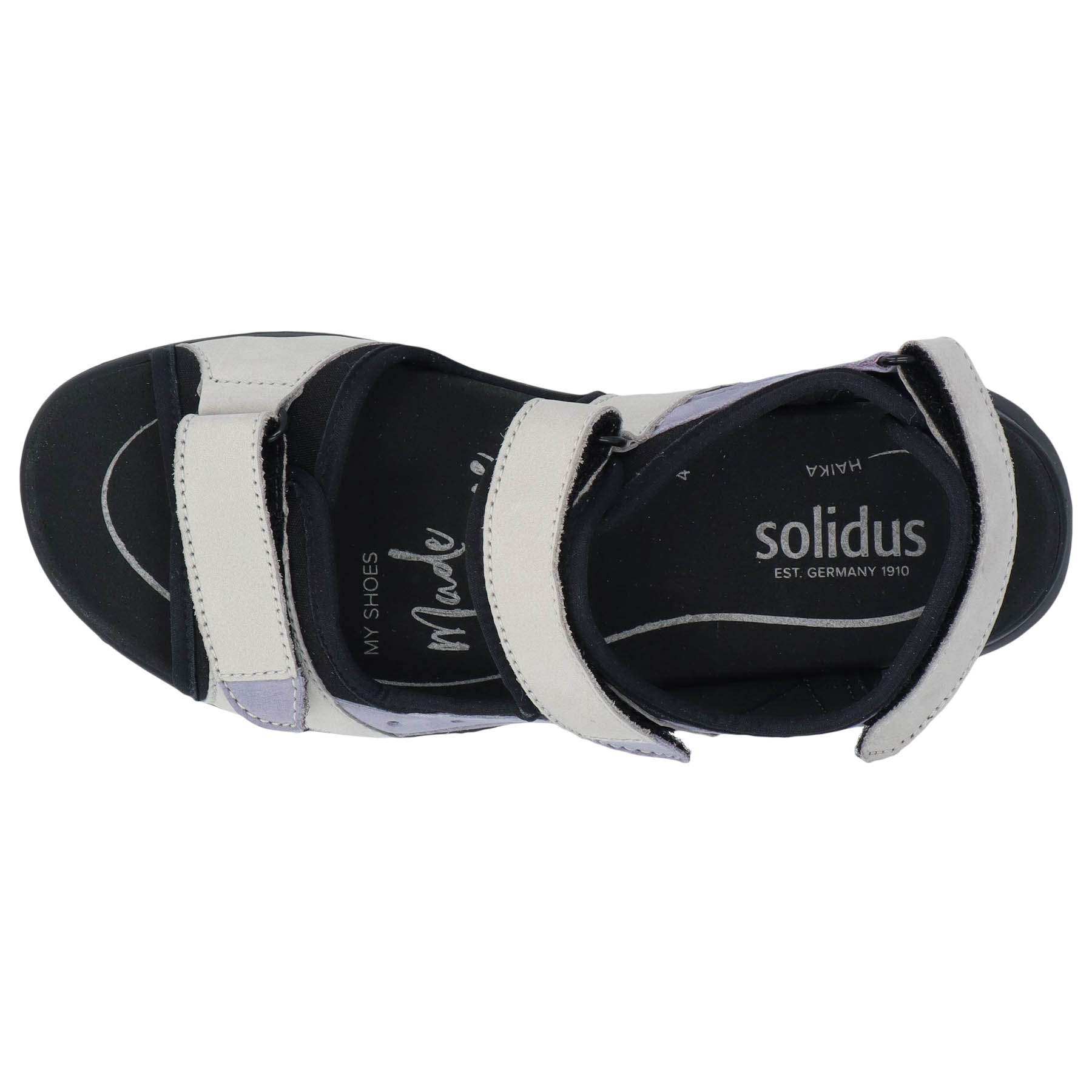 graue sandale draufsicht