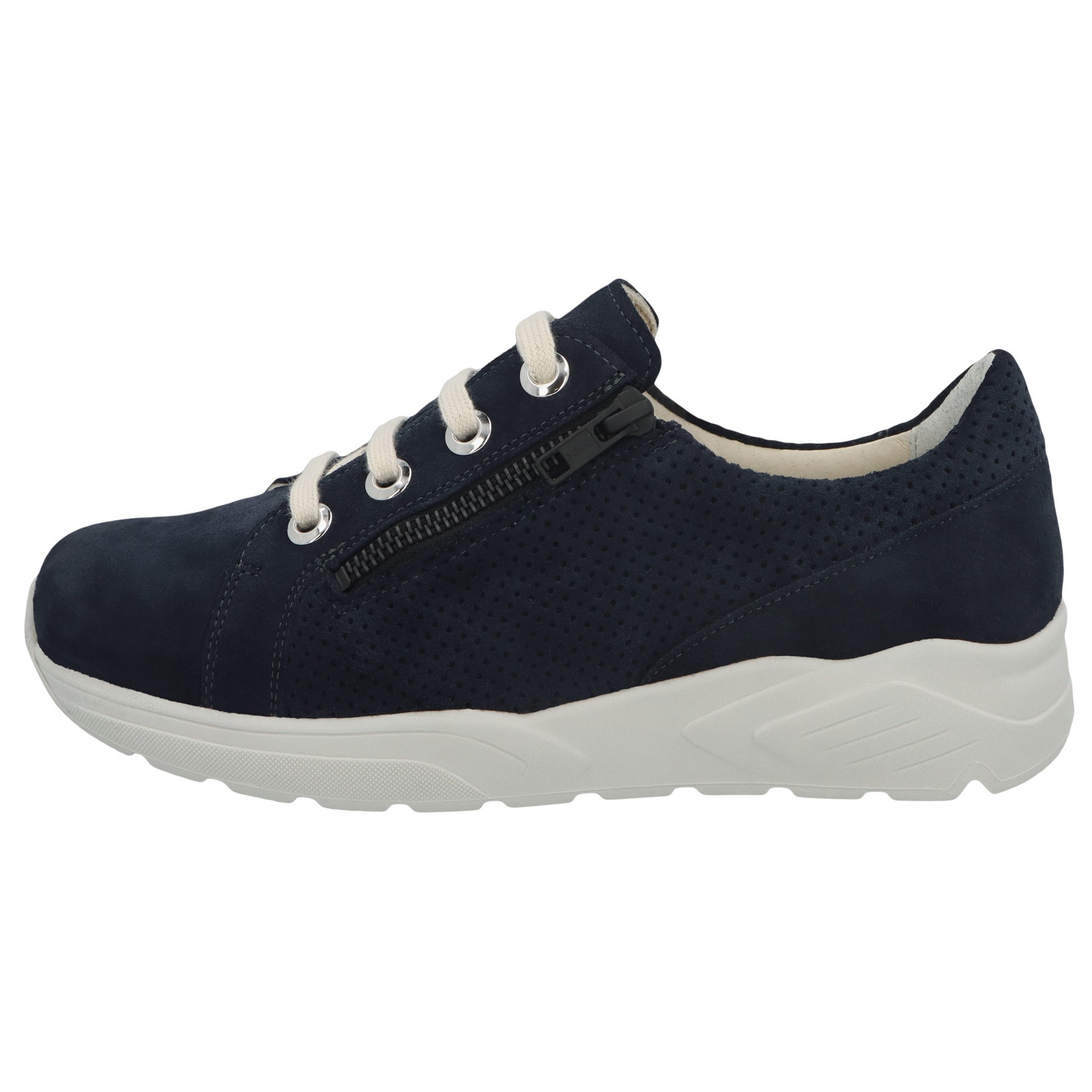 blaue slipper seitenansicht links