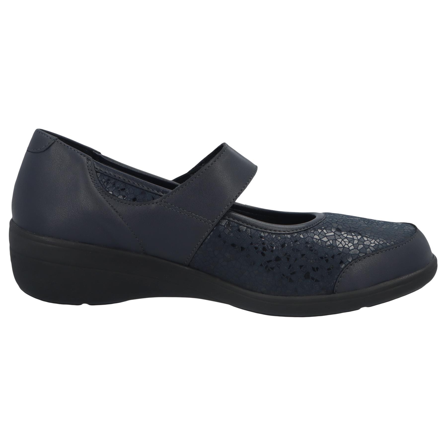 blaue halbschuh seitenansicht rechts