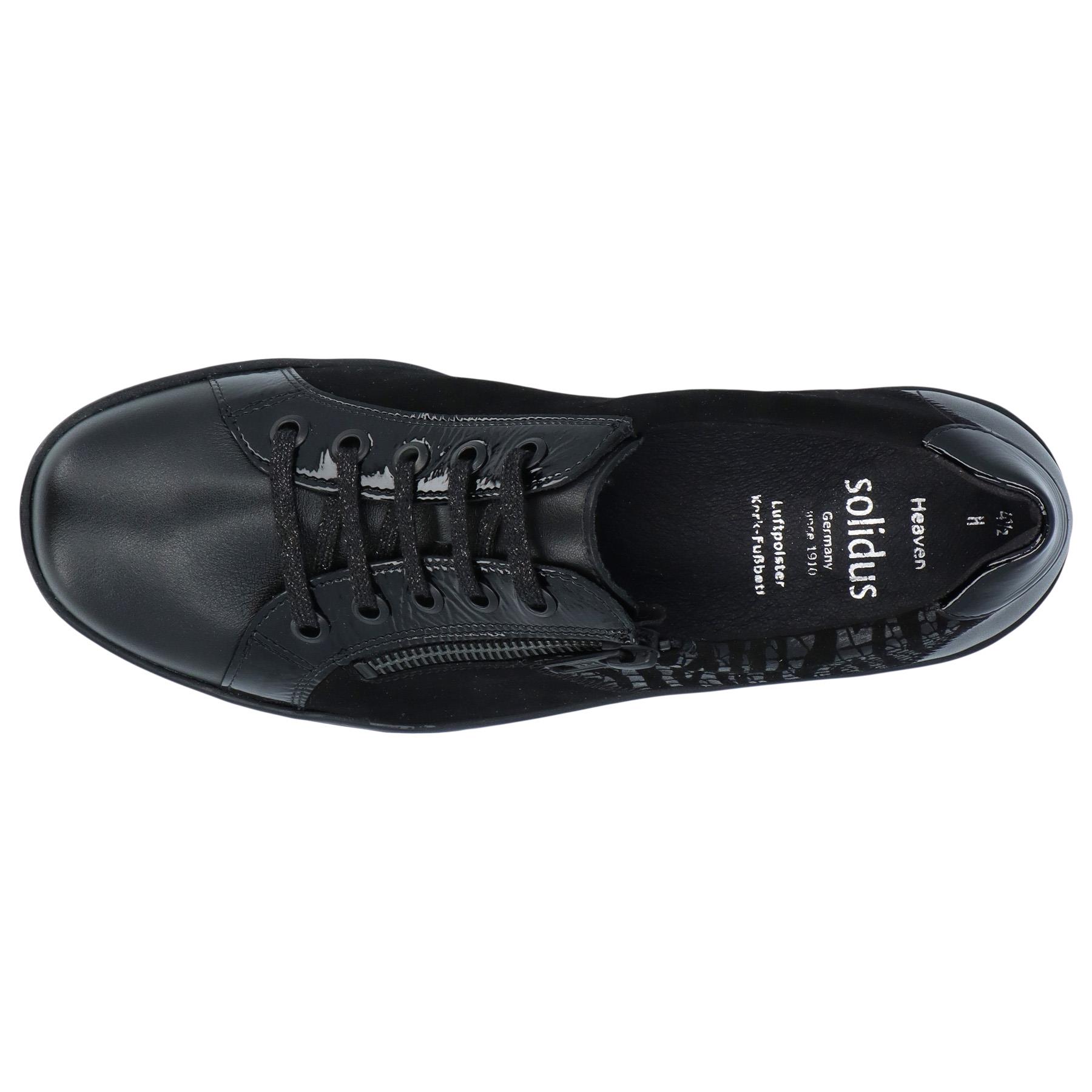 schwarze halbschuh draufsicht