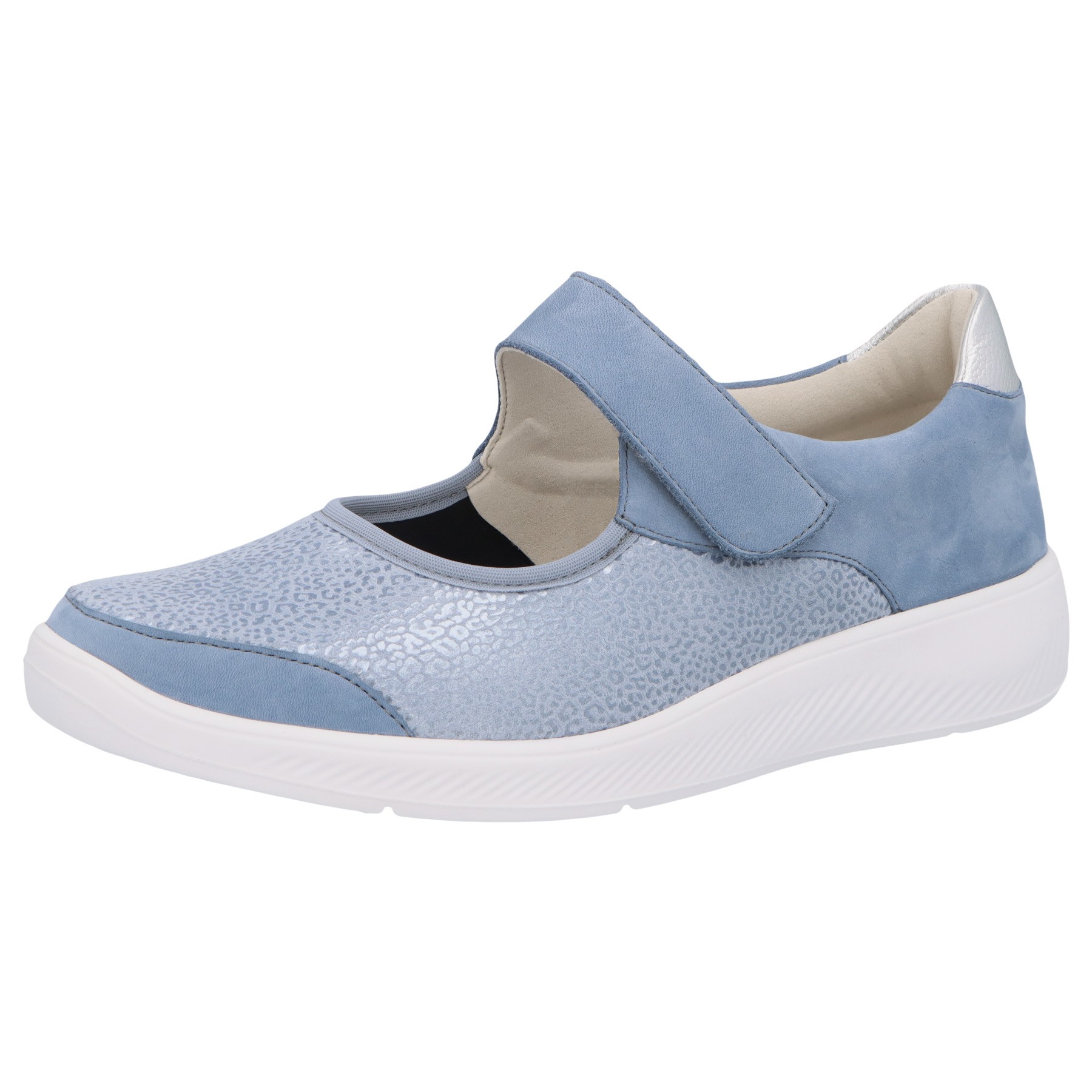 blaue slipper 3-4 ansicht