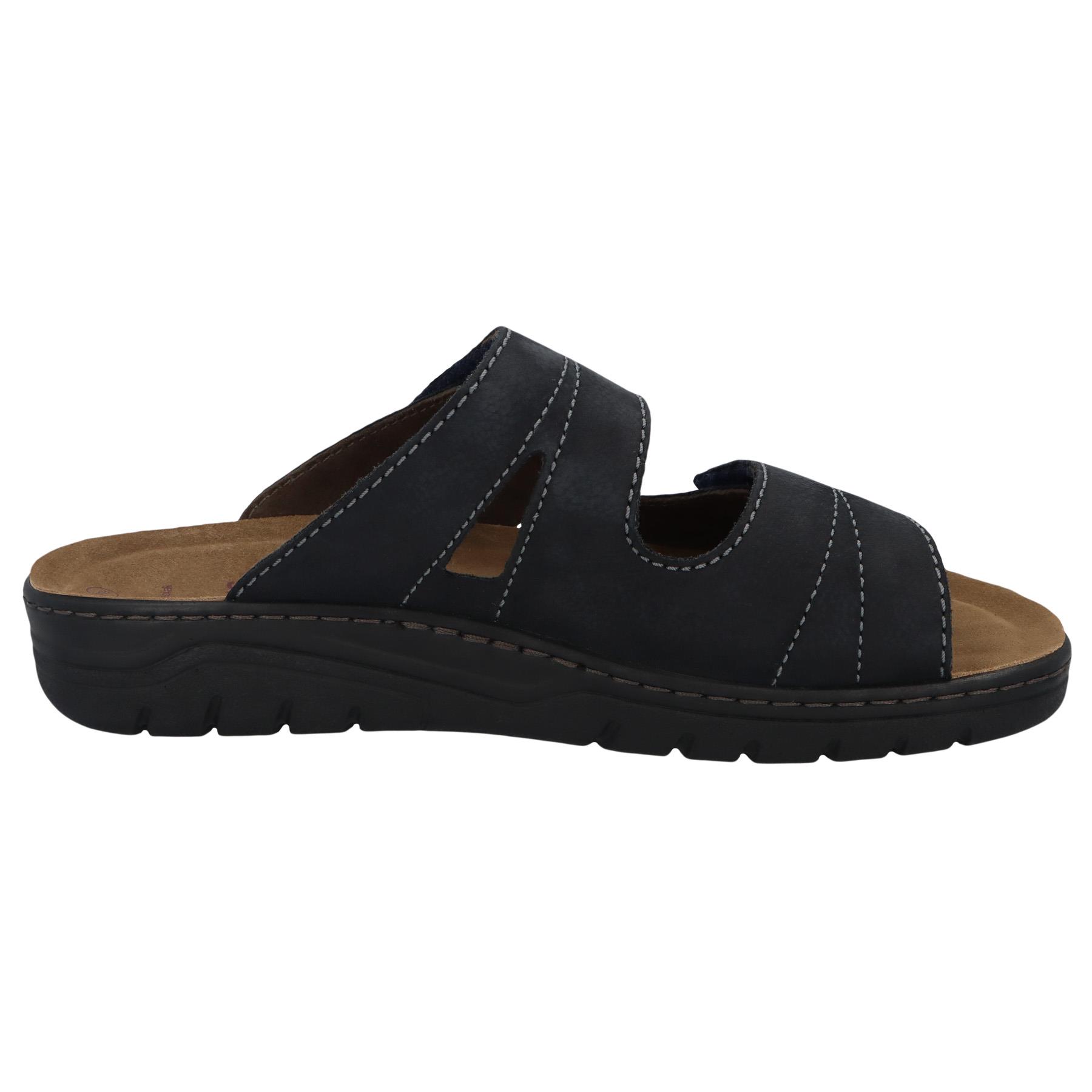 blaue pantolette seitenansicht rechts