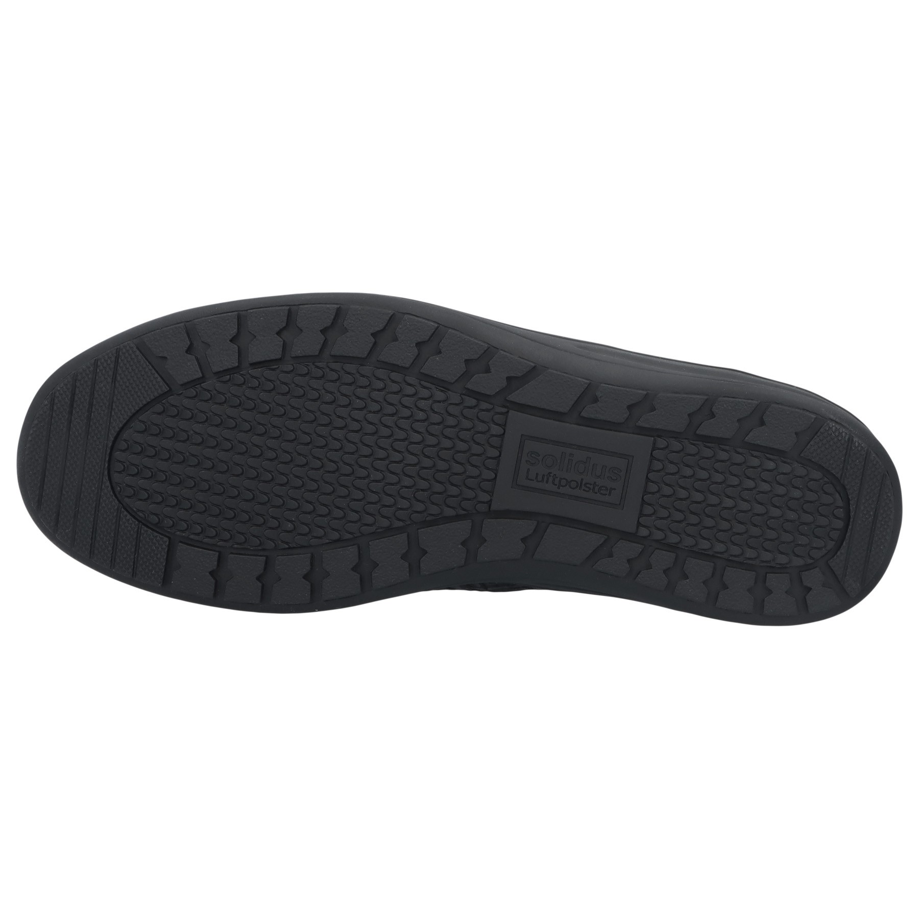 schwarze halbschuh sohlenansicht
