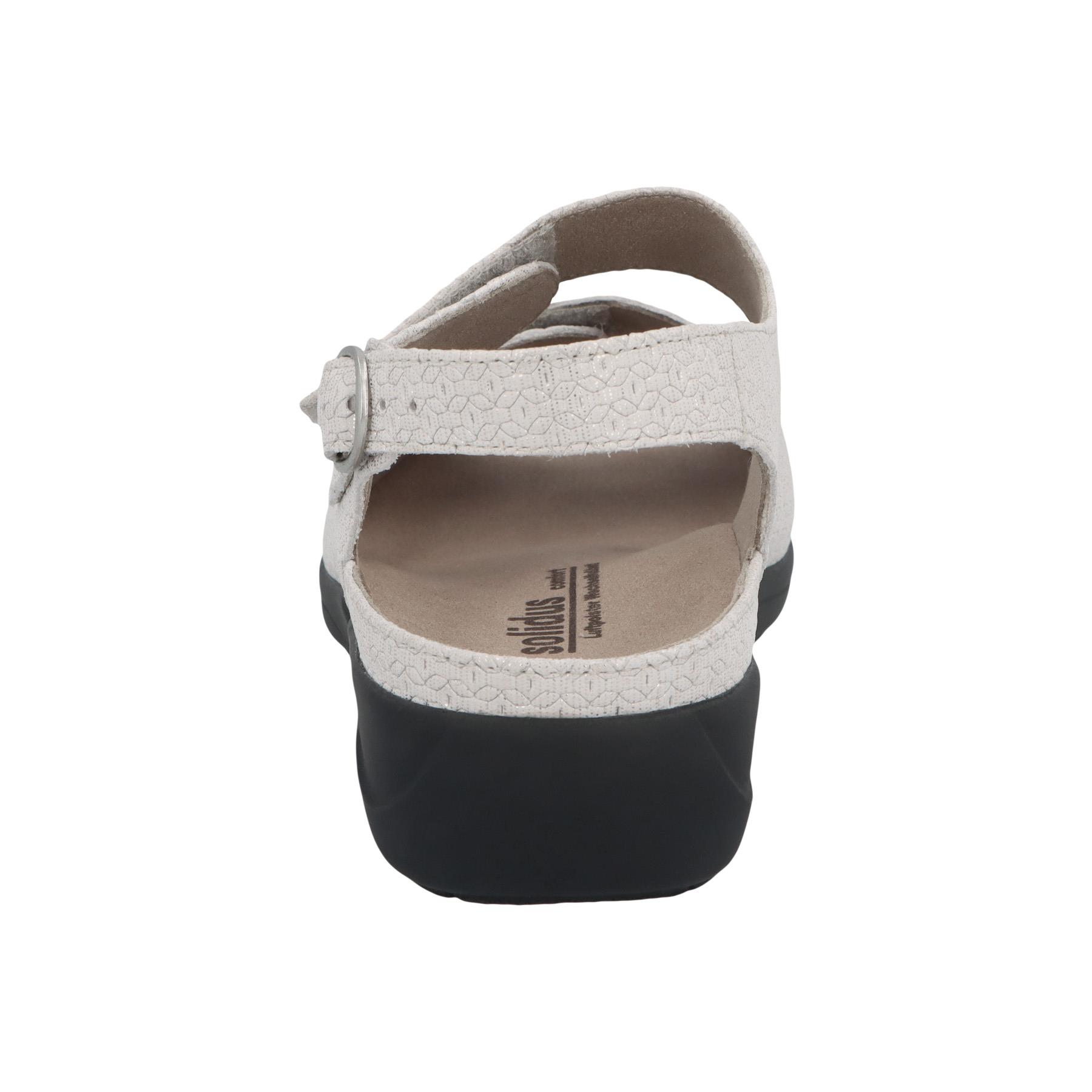 weiße sandale hinteransicht