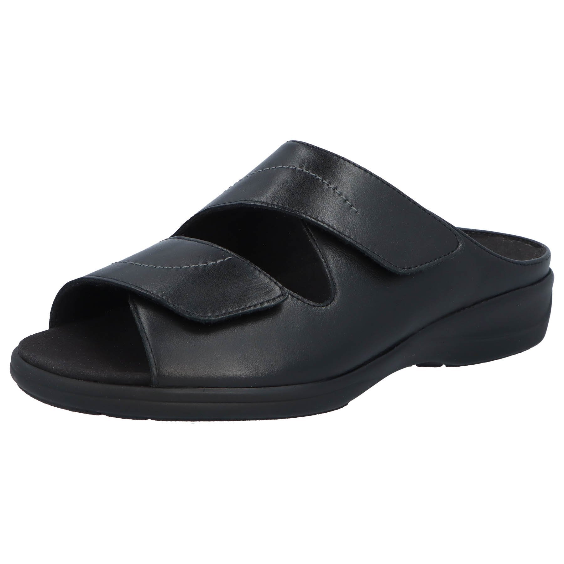 schwarze pantolette 3-4 ansicht