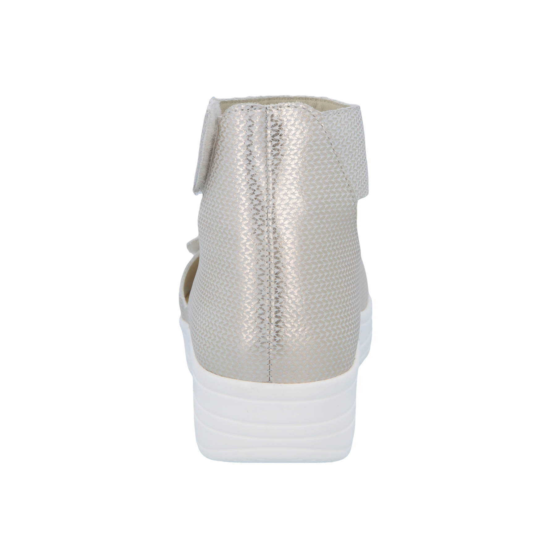 weiße sandale hinteransicht