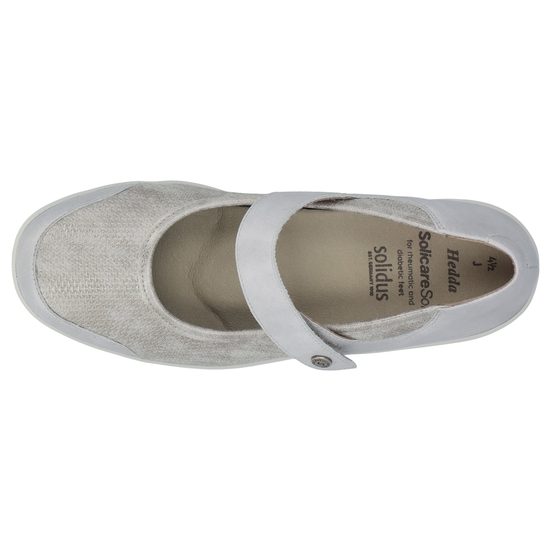 graue halbschuh draufsicht