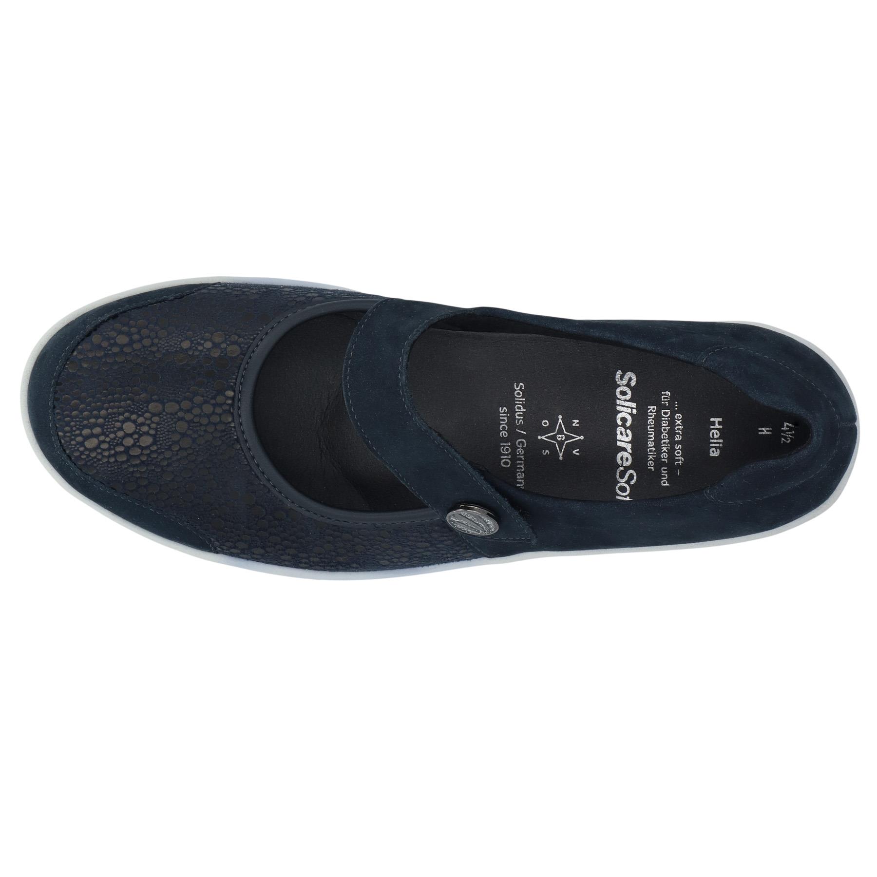 blaue halbschuh draufsicht