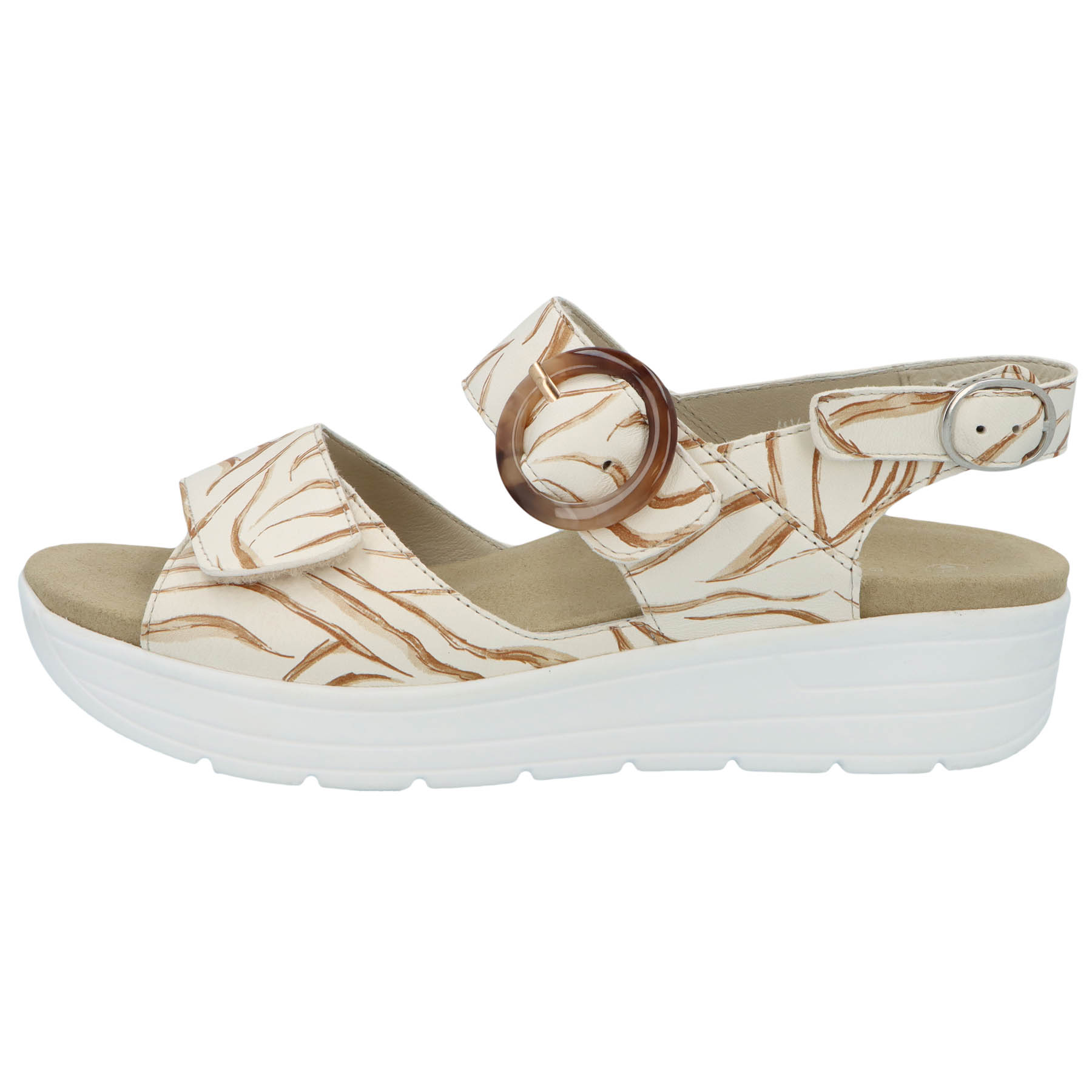 mehrfarbige sandale seitenansicht links