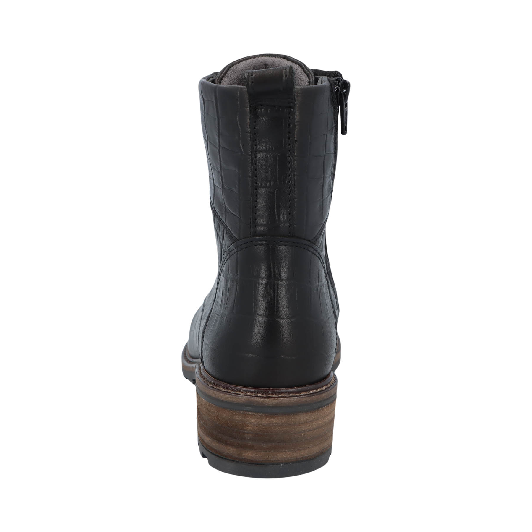 schwarze stiefel hinteransicht