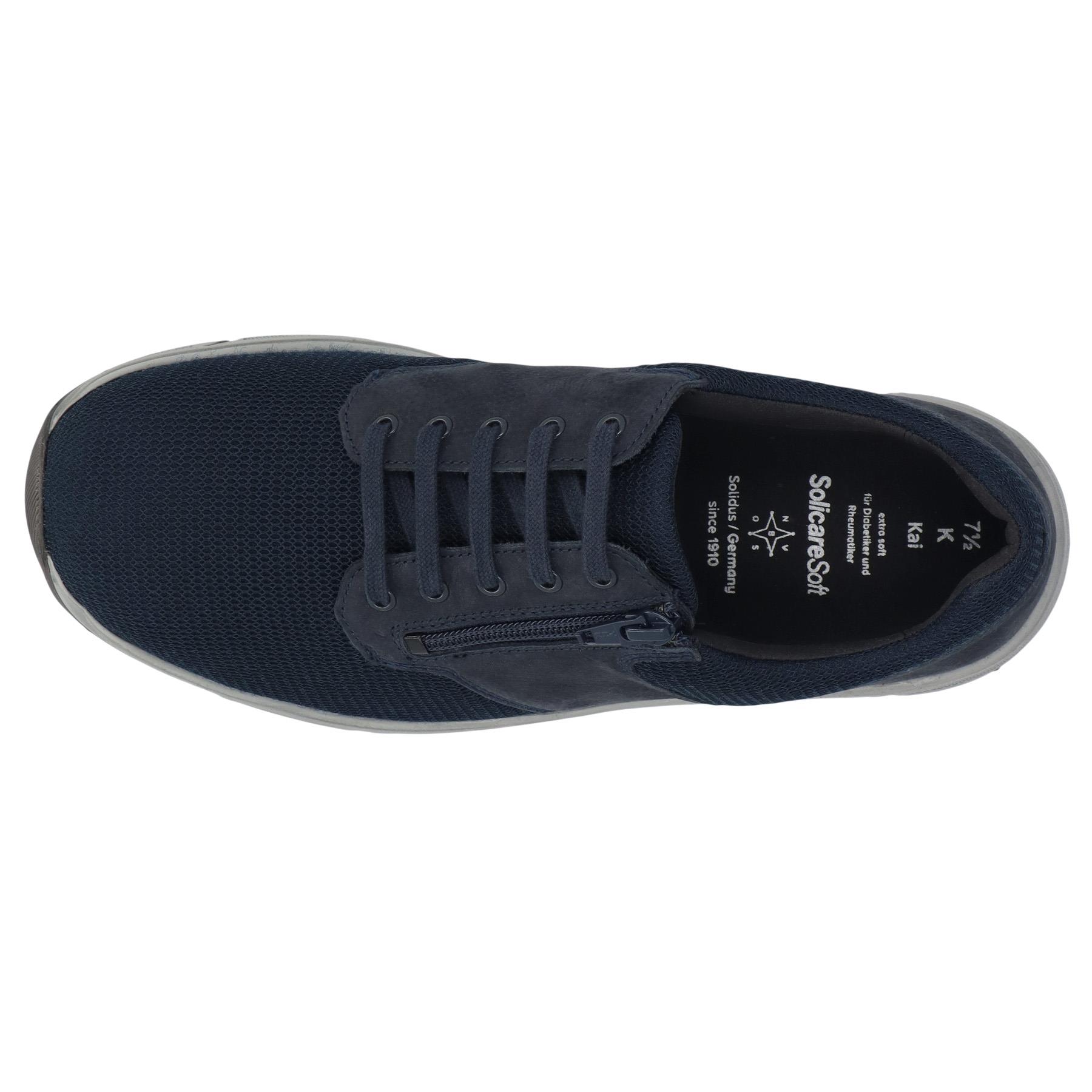 blaue halbschuh draufsicht