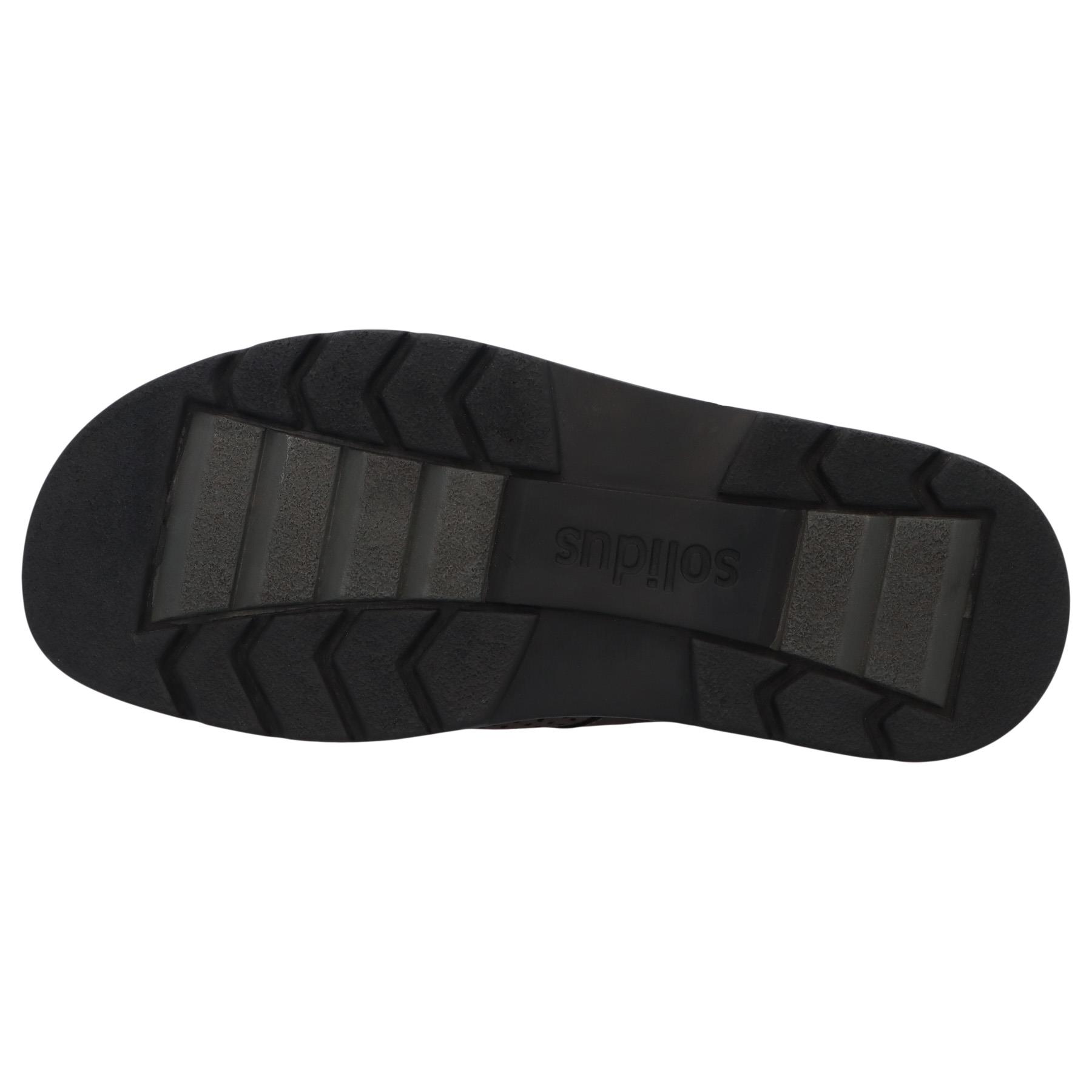 graue slipper sohlenansicht