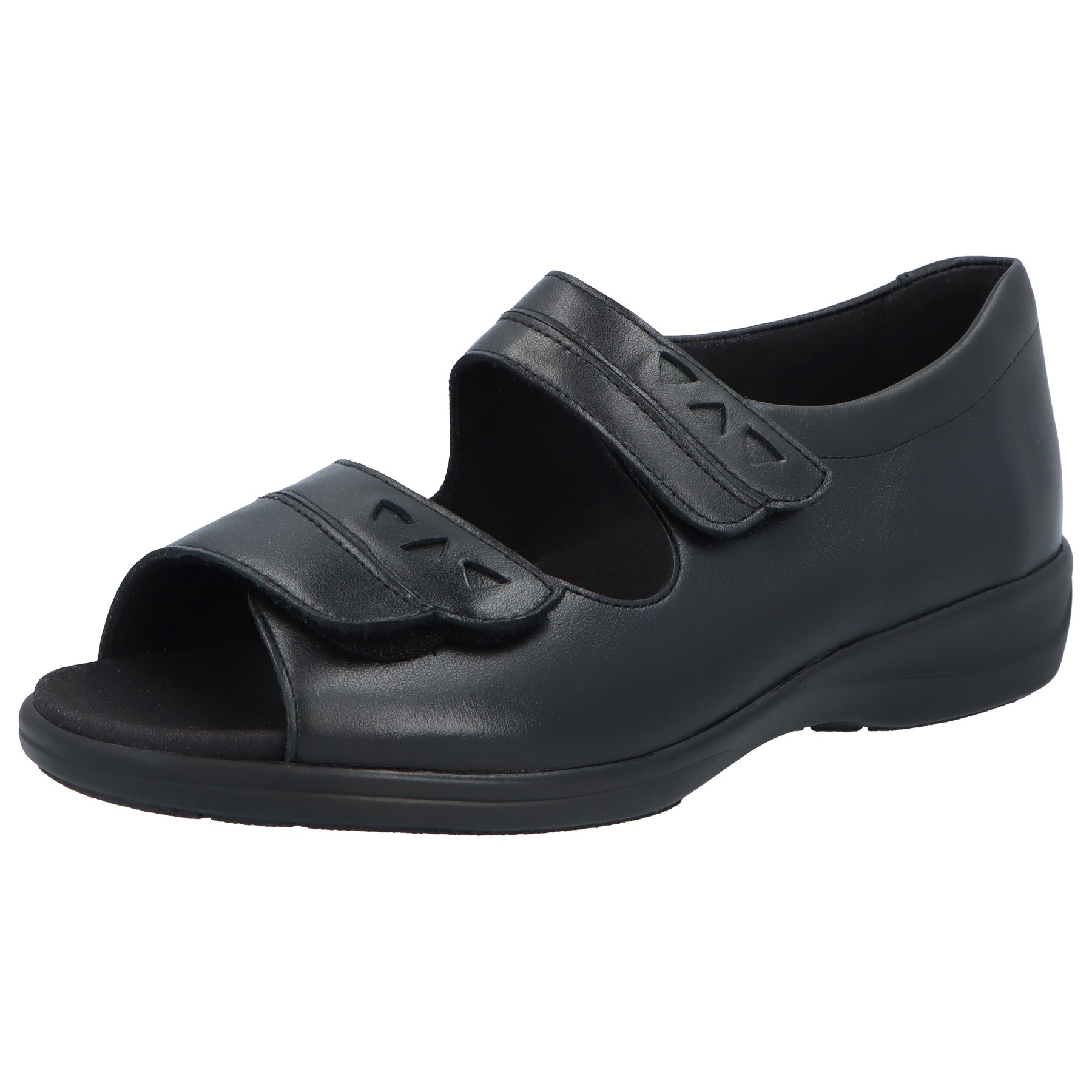 schwarze sandale 3-4 ansicht