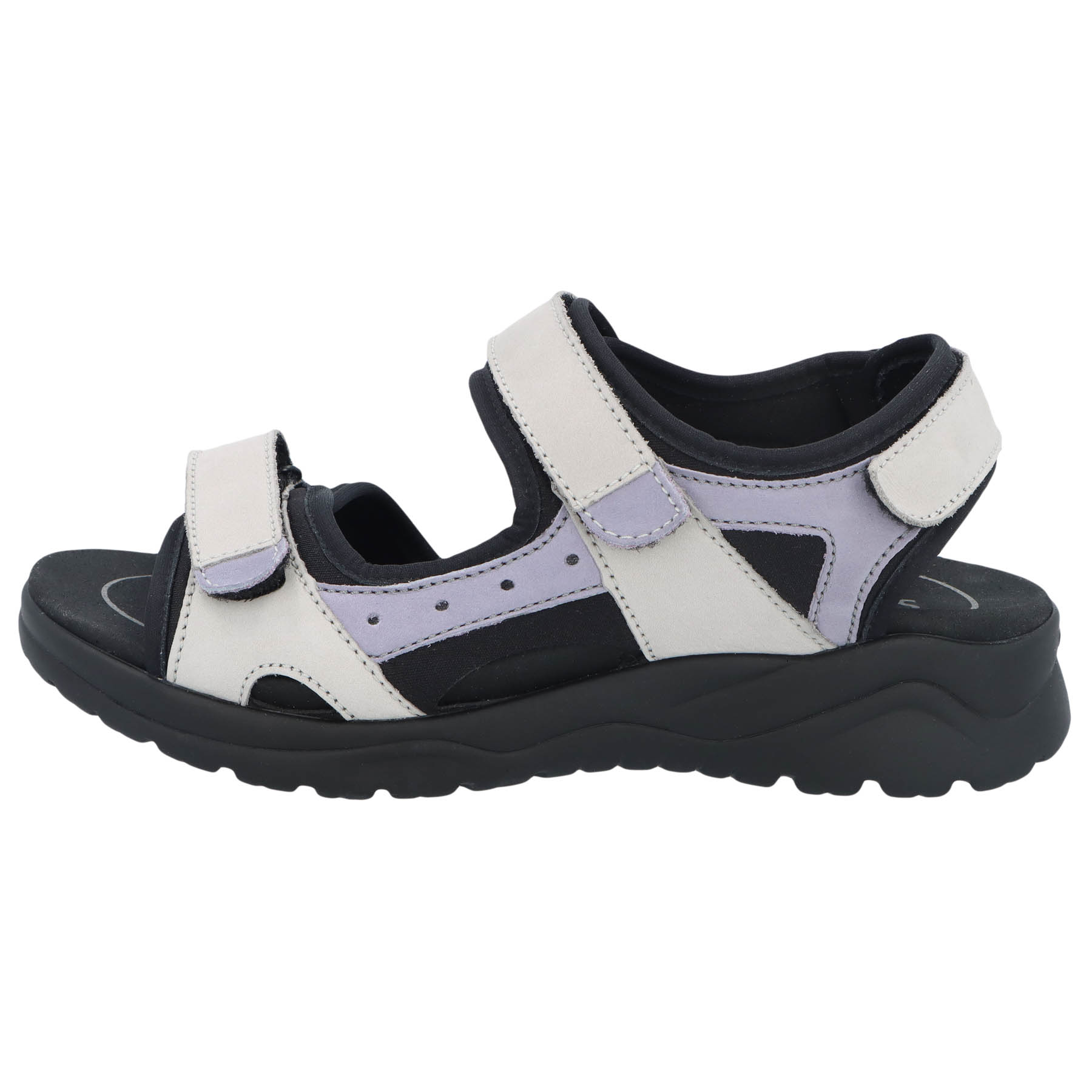 graue sandale seitenansicht links