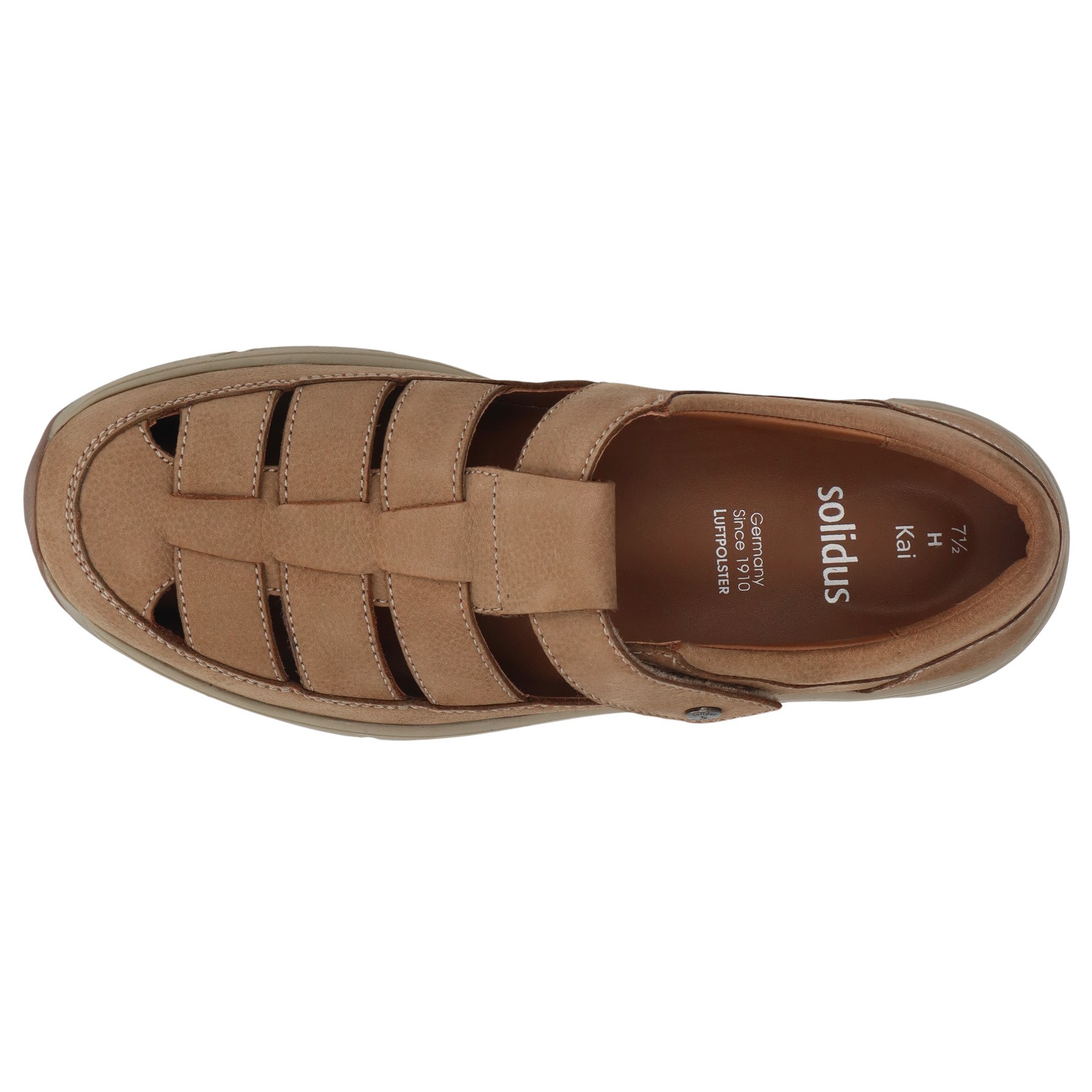 braune sandale draufsicht